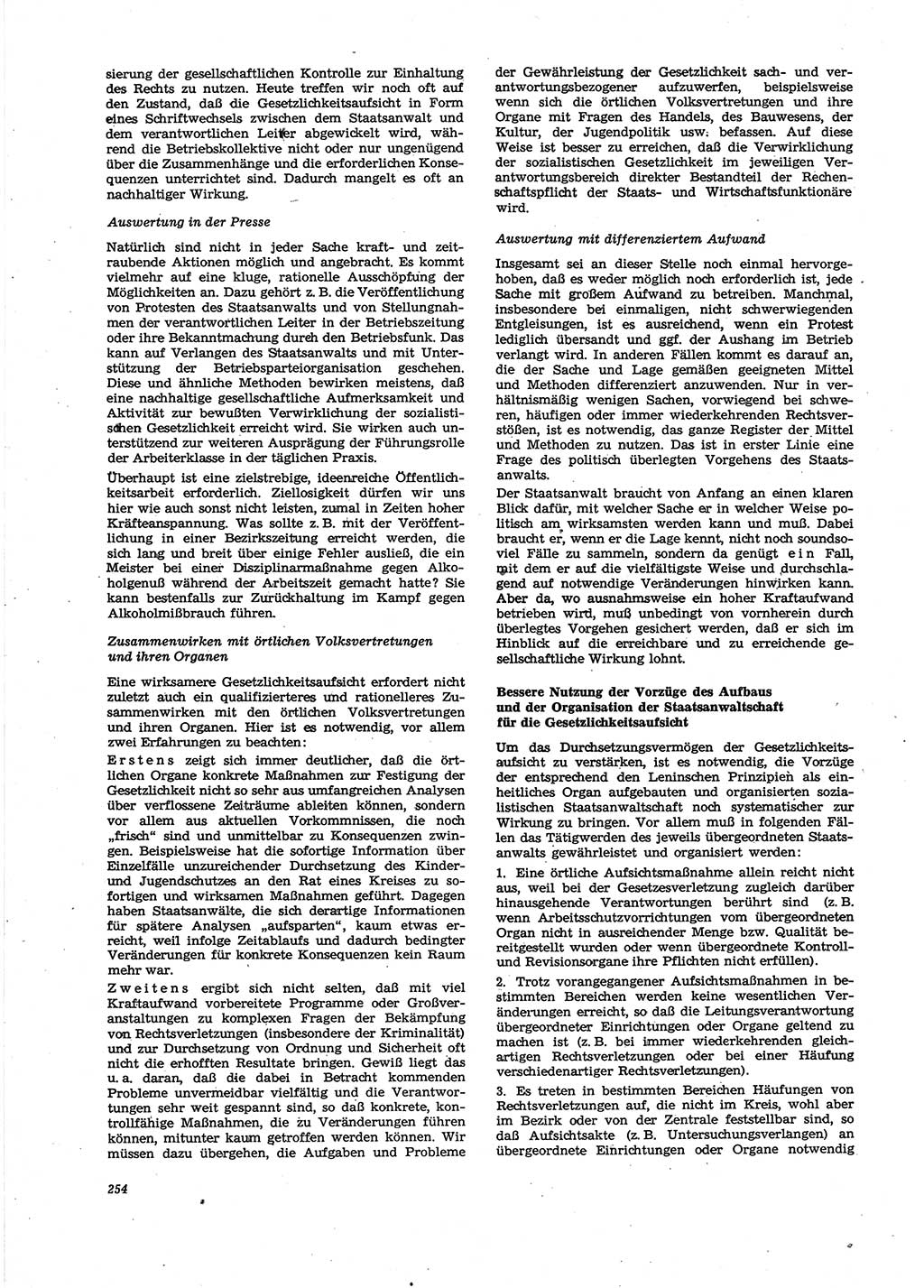 Neue Justiz (NJ), Zeitschrift für Recht und Rechtswissenschaft [Deutsche Demokratische Republik (DDR)], 27. Jahrgang 1973, Seite 254 (NJ DDR 1973, S. 254)