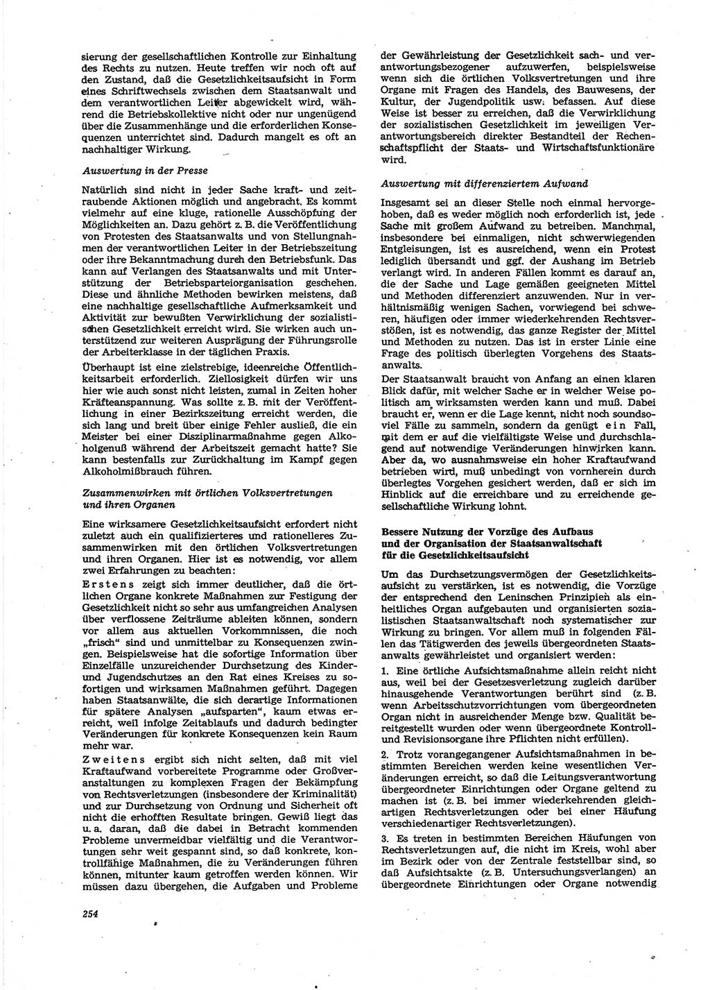 Neue Justiz (NJ), Zeitschrift für Recht und Rechtswissenschaft [Deutsche Demokratische Republik (DDR)], 27. Jahrgang 1973, Seite 254 (NJ DDR 1973, S. 254)