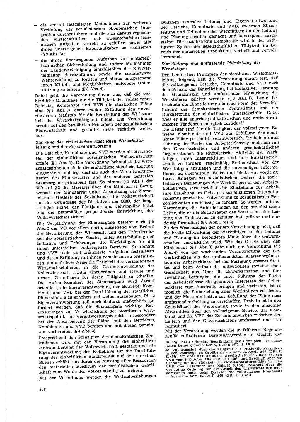 Neue Justiz (NJ), Zeitschrift für Recht und Rechtswissenschaft [Deutsche Demokratische Republik (DDR)], 27. Jahrgang 1973, Seite 308 (NJ DDR 1973, S. 308)