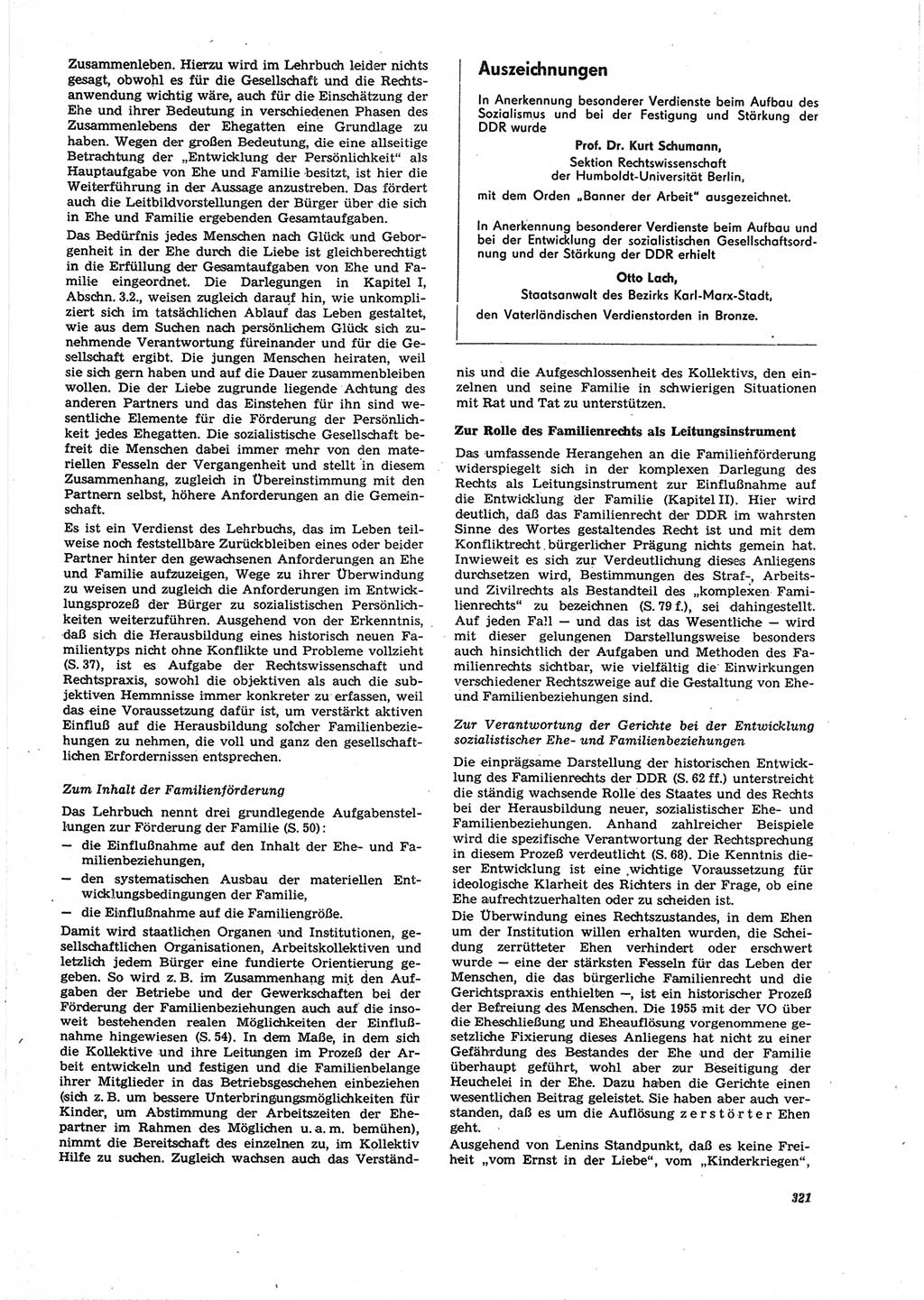 Neue Justiz (NJ), Zeitschrift für Recht und Rechtswissenschaft [Deutsche Demokratische Republik (DDR)], 27. Jahrgang 1973, Seite 321 (NJ DDR 1973, S. 321)
