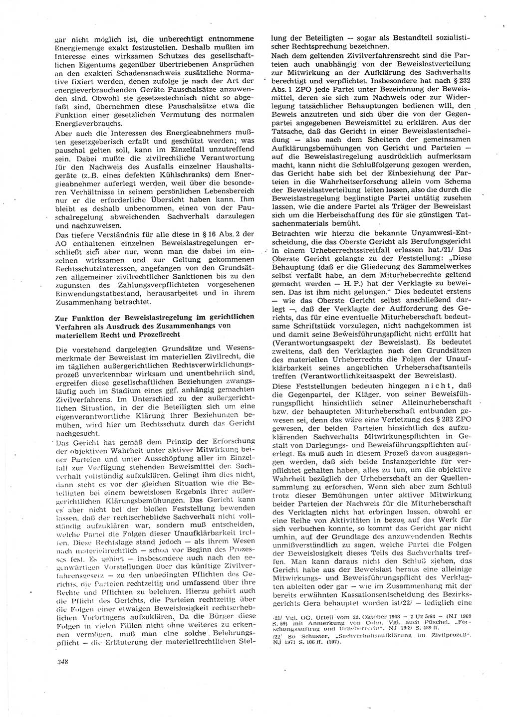 Neue Justiz (NJ), Zeitschrift für Recht und Rechtswissenschaft [Deutsche Demokratische Republik (DDR)], 27. Jahrgang 1973, Seite 348 (NJ DDR 1973, S. 348)