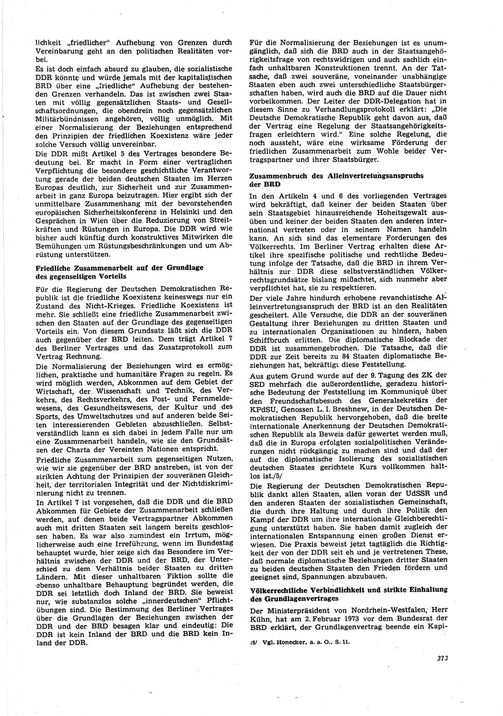 Neue Justiz (NJ), Zeitschrift für Recht und Rechtswissenschaft [Deutsche Demokratische Republik (DDR)], 27. Jahrgang 1973, Seite 373 (NJ DDR 1973, S. 373)