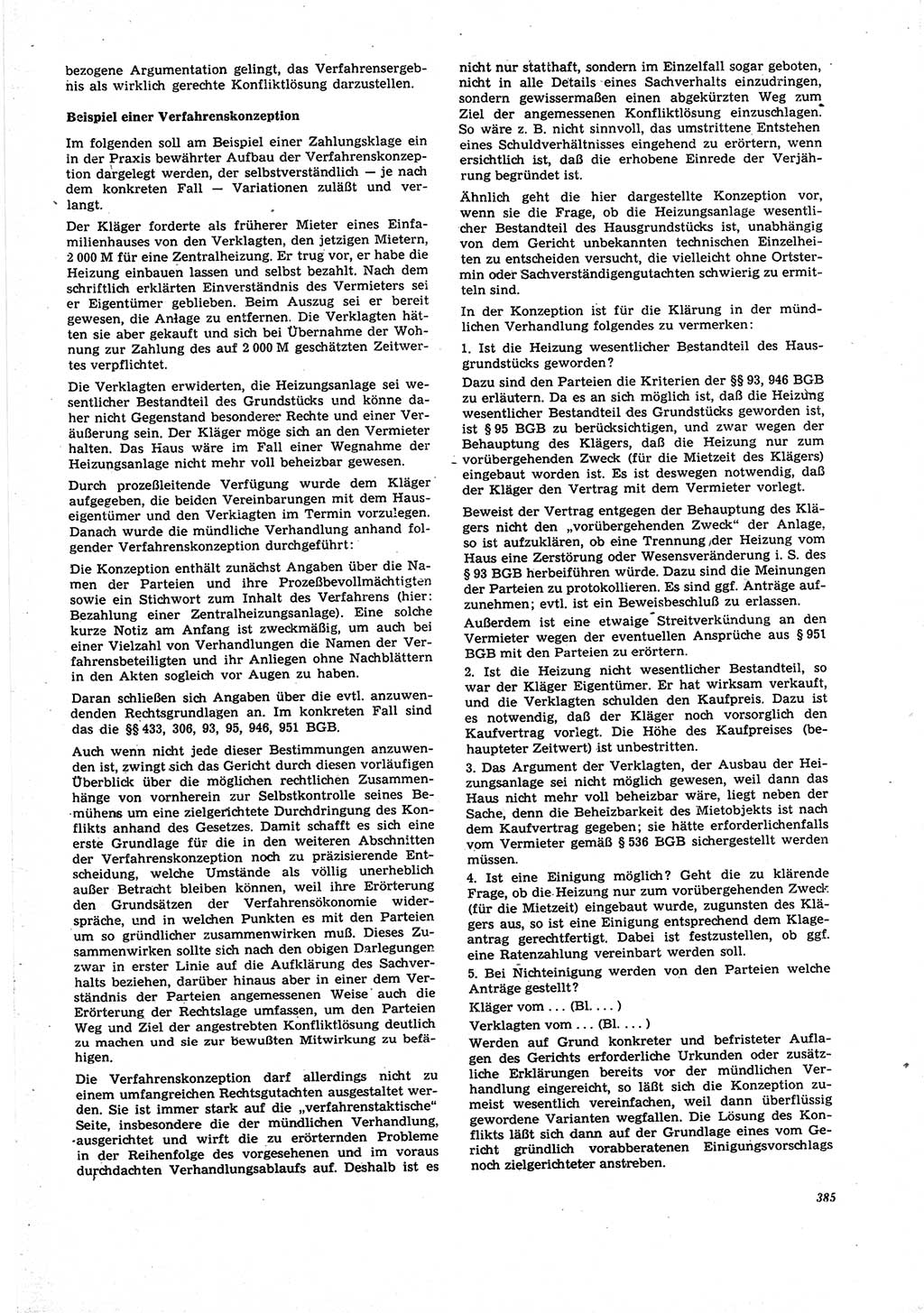 Neue Justiz (NJ), Zeitschrift für Recht und Rechtswissenschaft [Deutsche Demokratische Republik (DDR)], 27. Jahrgang 1973, Seite 385 (NJ DDR 1973, S. 385)