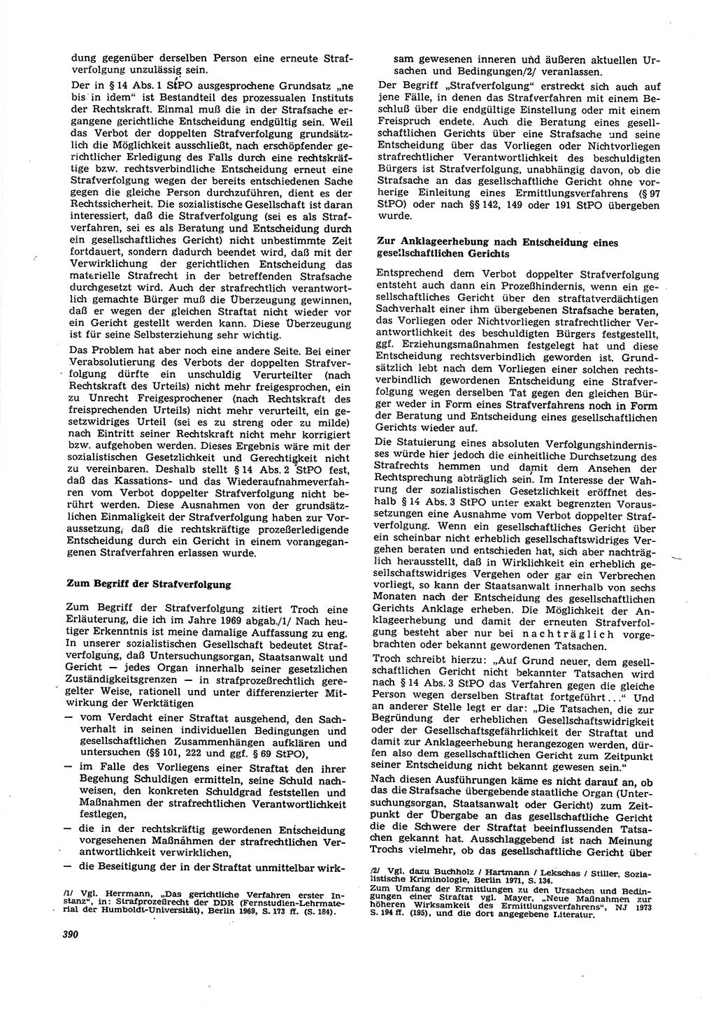 Neue Justiz (NJ), Zeitschrift für Recht und Rechtswissenschaft [Deutsche Demokratische Republik (DDR)], 27. Jahrgang 1973, Seite 390 (NJ DDR 1973, S. 390)