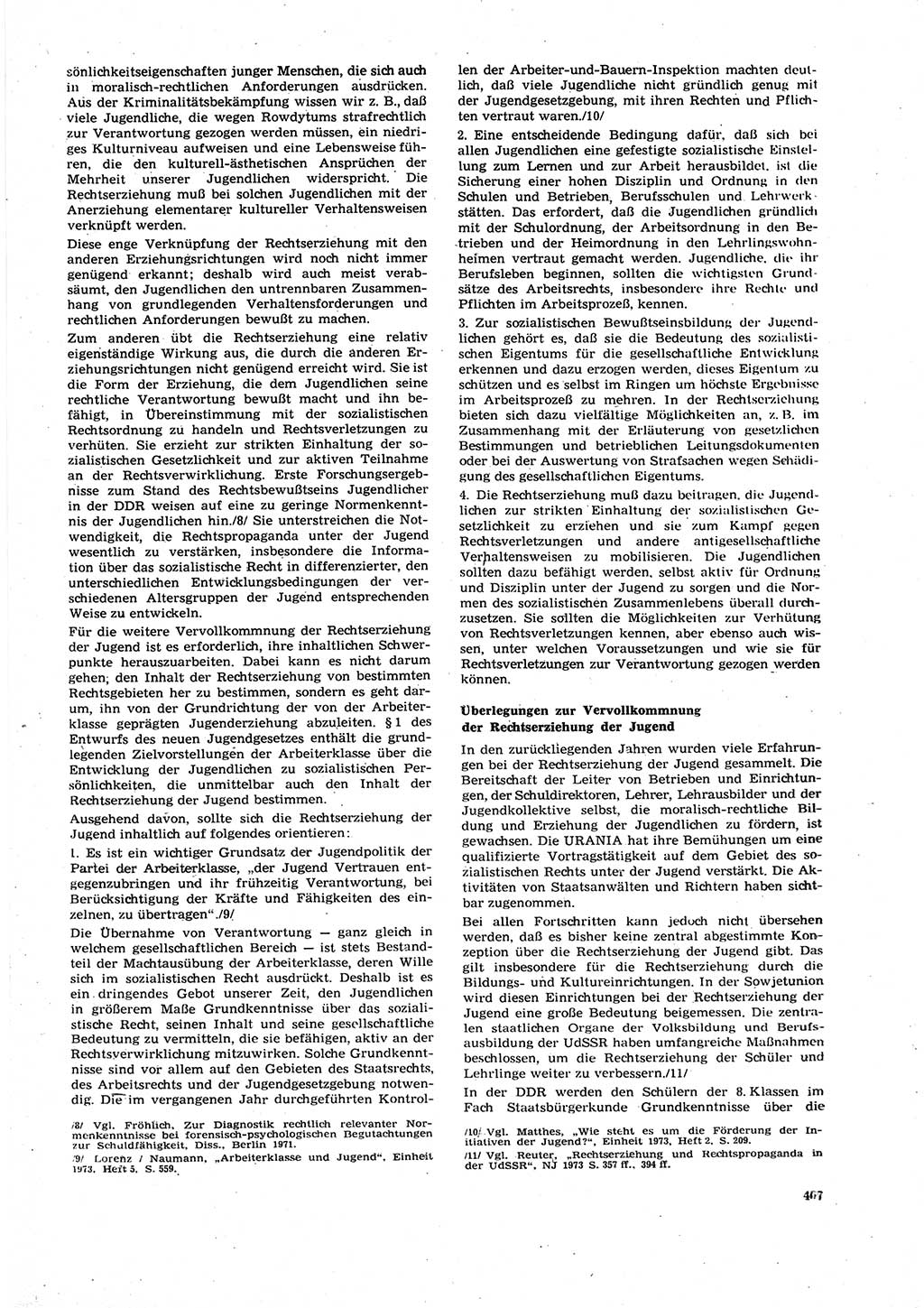 Neue Justiz (NJ), Zeitschrift für Recht und Rechtswissenschaft [Deutsche Demokratische Republik (DDR)], 27. Jahrgang 1973, Seite 407 (NJ DDR 1973, S. 407)