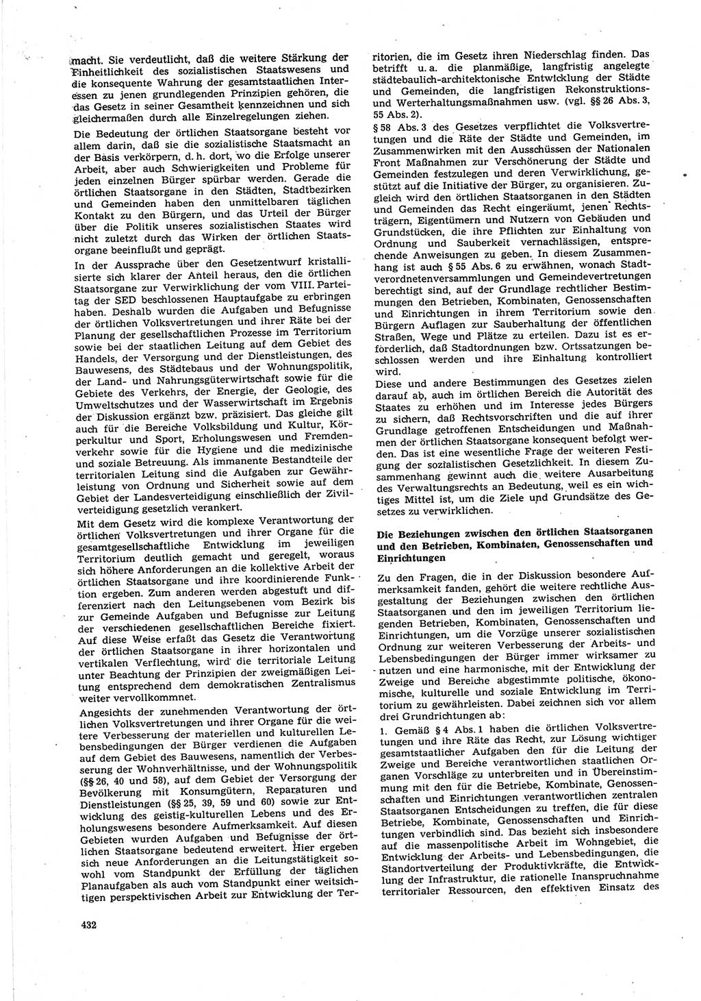 Neue Justiz (NJ), Zeitschrift für Recht und Rechtswissenschaft [Deutsche Demokratische Republik (DDR)], 27. Jahrgang 1973, Seite 432 (NJ DDR 1973, S. 432)