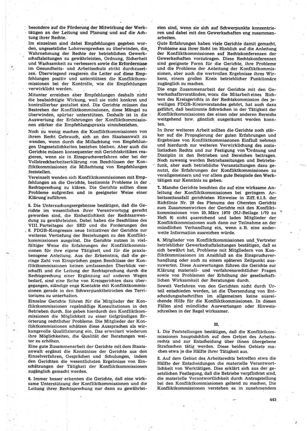 Neue Justiz (NJ), Zeitschrift für Recht und Rechtswissenschaft [Deutsche Demokratische Republik (DDR)], 27. Jahrgang 1973, Seite 443 (NJ DDR 1973, S. 443)