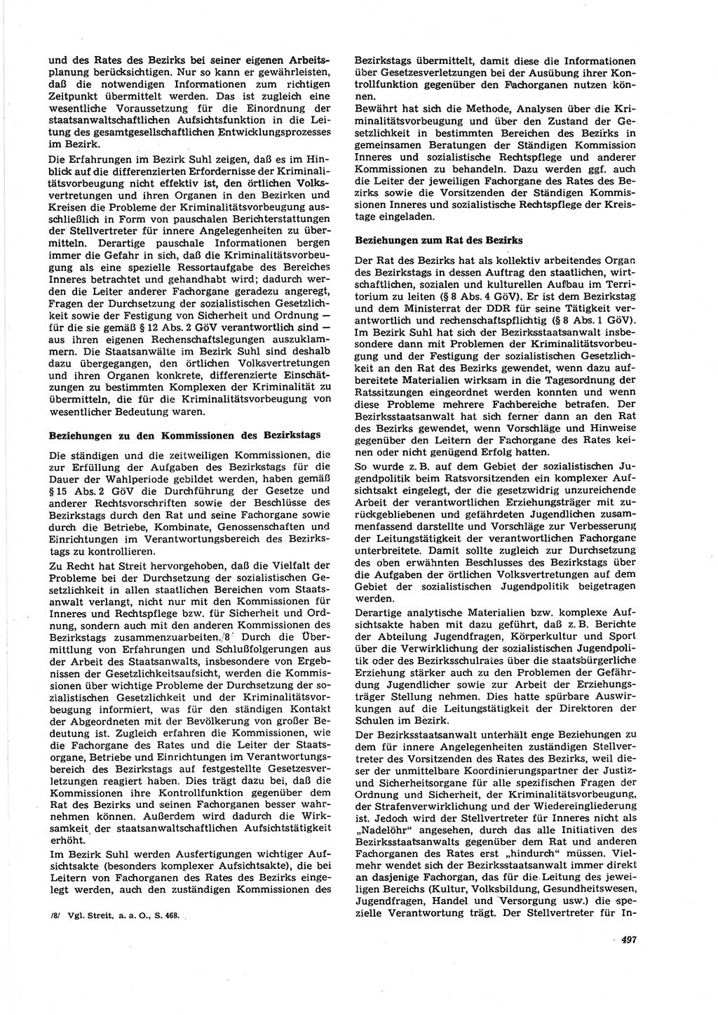 Neue Justiz (NJ), Zeitschrift für Recht und Rechtswissenschaft [Deutsche Demokratische Republik (DDR)], 27. Jahrgang 1973, Seite 497 (NJ DDR 1973, S. 497)
