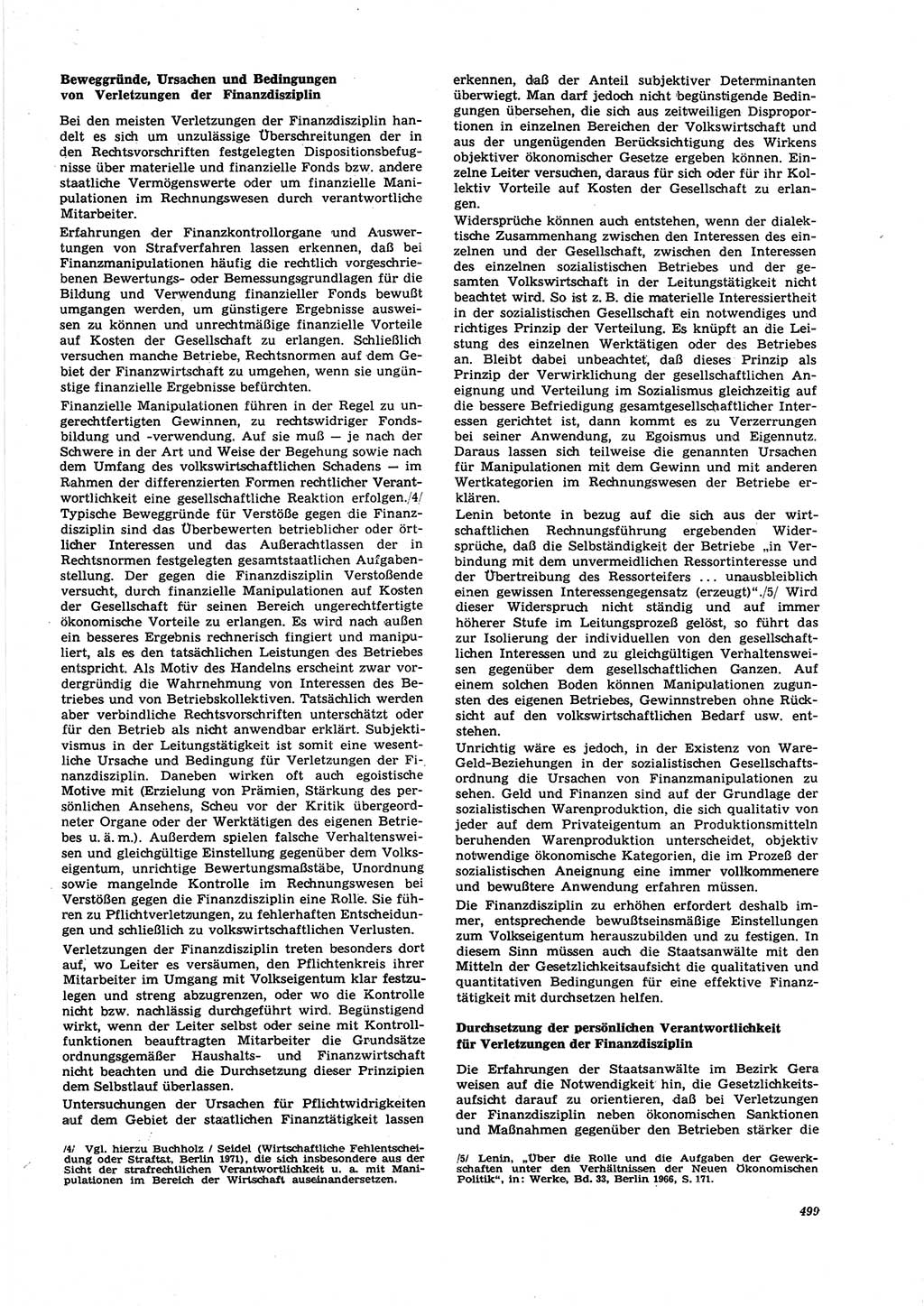 Neue Justiz (NJ), Zeitschrift für Recht und Rechtswissenschaft [Deutsche Demokratische Republik (DDR)], 27. Jahrgang 1973, Seite 499 (NJ DDR 1973, S. 499)