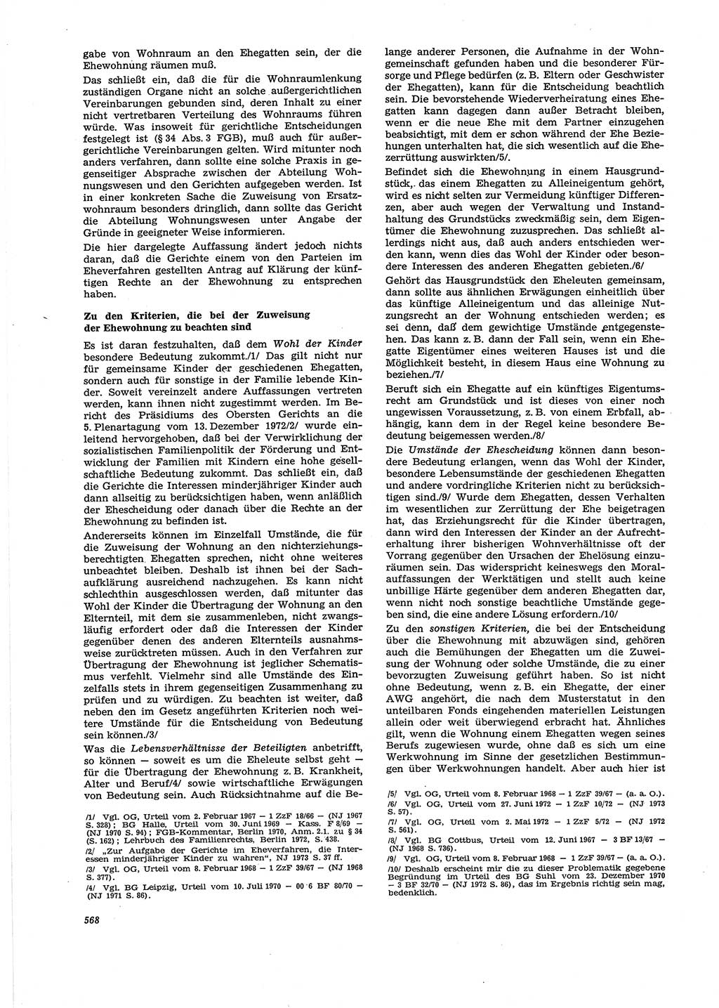 Neue Justiz (NJ), Zeitschrift für Recht und Rechtswissenschaft [Deutsche Demokratische Republik (DDR)], 27. Jahrgang 1973, Seite 568 (NJ DDR 1973, S. 568)