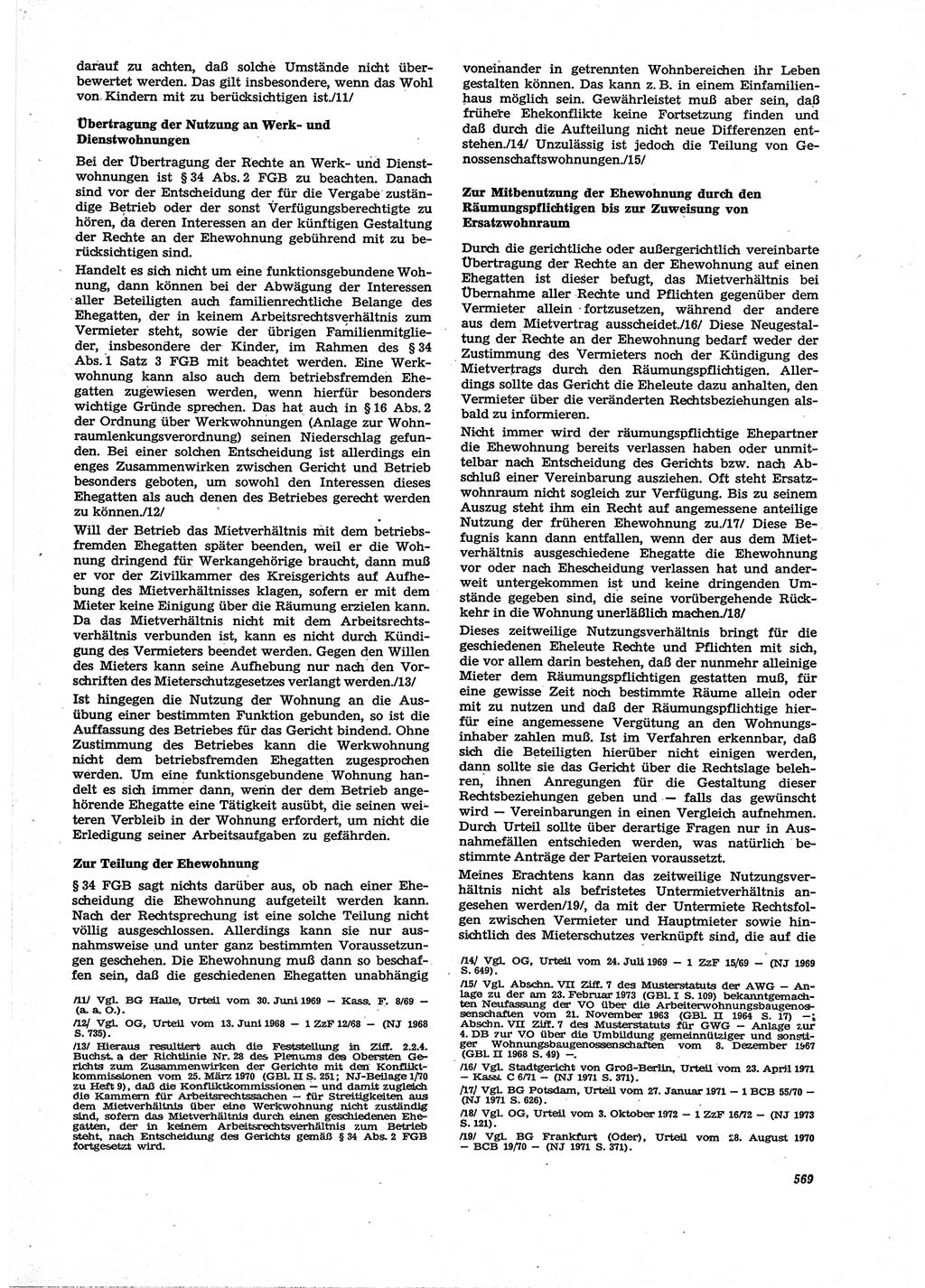 Neue Justiz (NJ), Zeitschrift für Recht und Rechtswissenschaft [Deutsche Demokratische Republik (DDR)], 27. Jahrgang 1973, Seite 569 (NJ DDR 1973, S. 569)