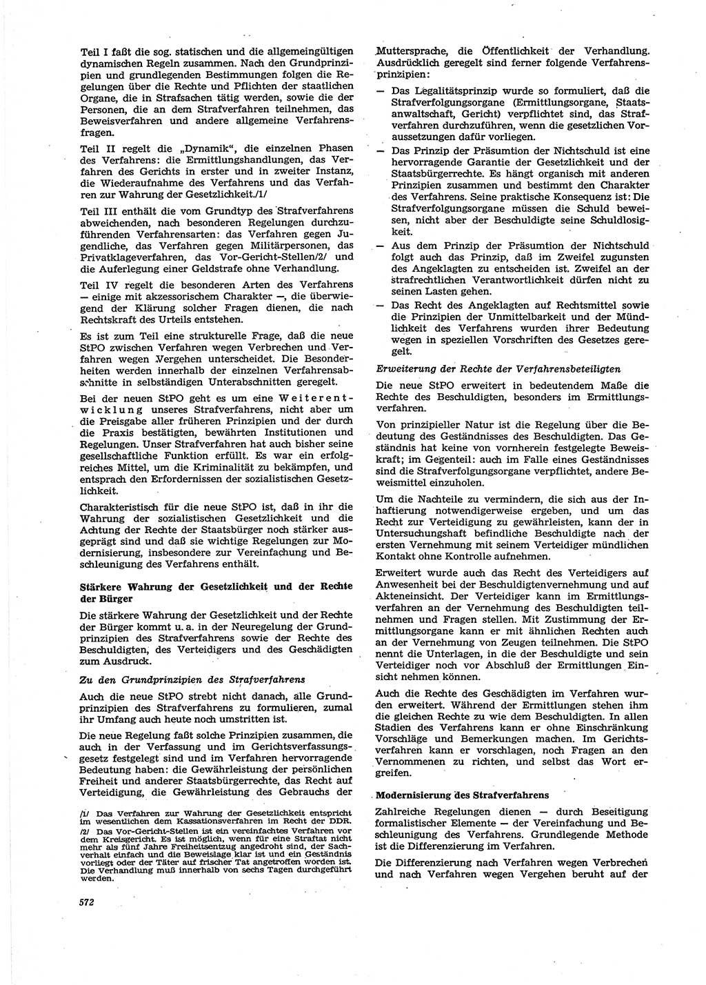 Neue Justiz (NJ), Zeitschrift für Recht und Rechtswissenschaft [Deutsche Demokratische Republik (DDR)], 27. Jahrgang 1973, Seite 572 (NJ DDR 1973, S. 572)