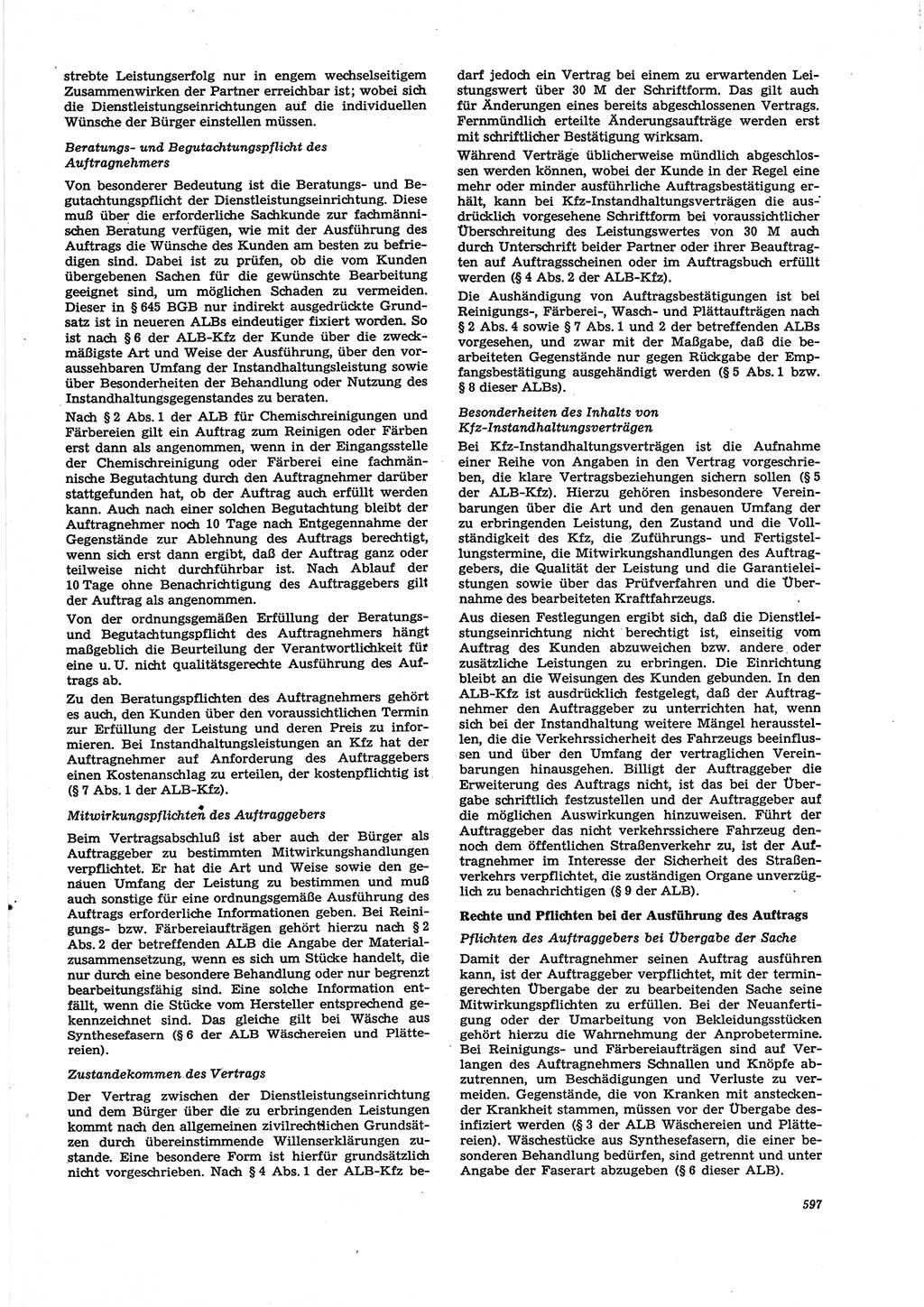 Neue Justiz (NJ), Zeitschrift für Recht und Rechtswissenschaft [Deutsche Demokratische Republik (DDR)], 27. Jahrgang 1973, Seite 597 (NJ DDR 1973, S. 597)