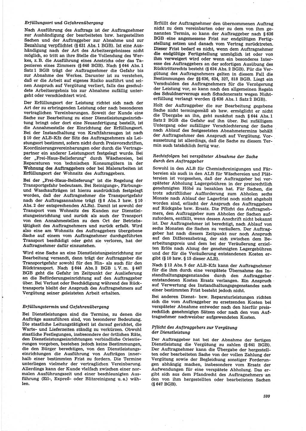 Neue Justiz (NJ), Zeitschrift für Recht und Rechtswissenschaft [Deutsche Demokratische Republik (DDR)], 27. Jahrgang 1973, Seite 599 (NJ DDR 1973, S. 599)