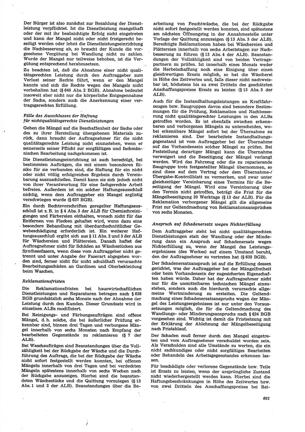 Neue Justiz (NJ), Zeitschrift für Recht und Rechtswissenschaft [Deutsche Demokratische Republik (DDR)], 27. Jahrgang 1973, Seite 601 (NJ DDR 1973, S. 601)