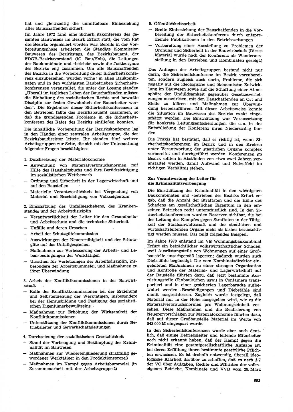 Neue Justiz (NJ), Zeitschrift für Recht und Rechtswissenschaft [Deutsche Demokratische Republik (DDR)], 27. Jahrgang 1973, Seite 603 (NJ DDR 1973, S. 603)