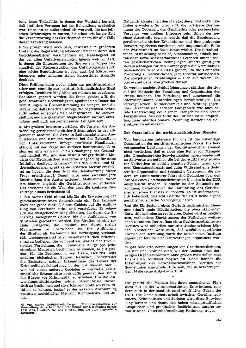 Neue Justiz (NJ), Zeitschrift für Recht und Rechtswissenschaft [Deutsche Demokratische Republik (DDR)], 27. Jahrgang 1973, Seite 667 (NJ DDR 1973, S. 667)