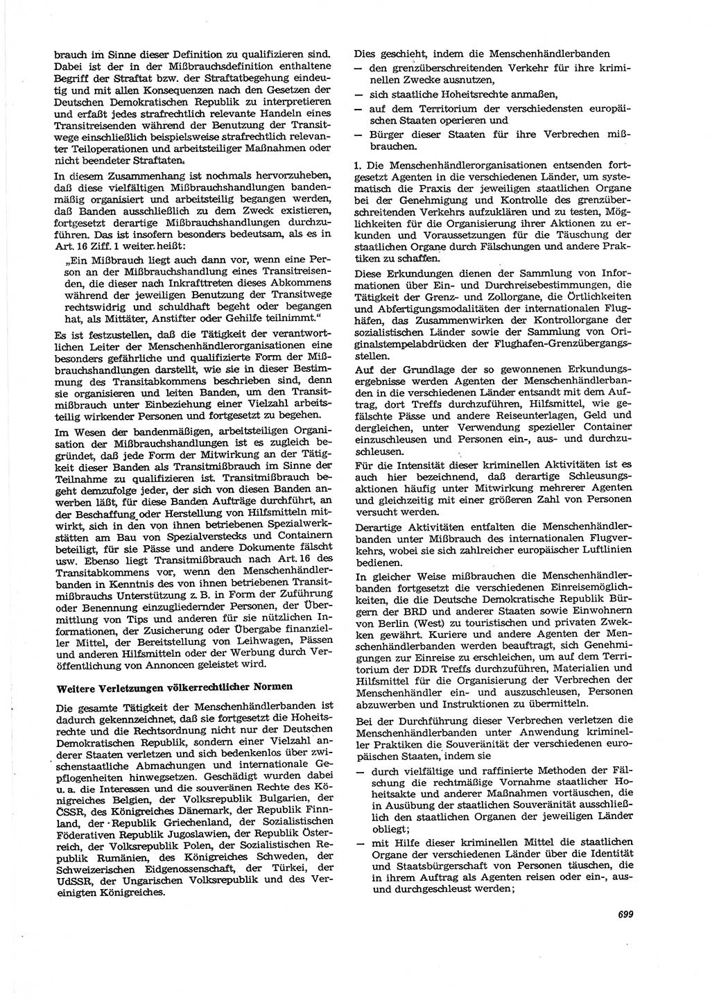 Neue Justiz (NJ), Zeitschrift für Recht und Rechtswissenschaft [Deutsche Demokratische Republik (DDR)], 27. Jahrgang 1973, Seite 699 (NJ DDR 1973, S. 699)