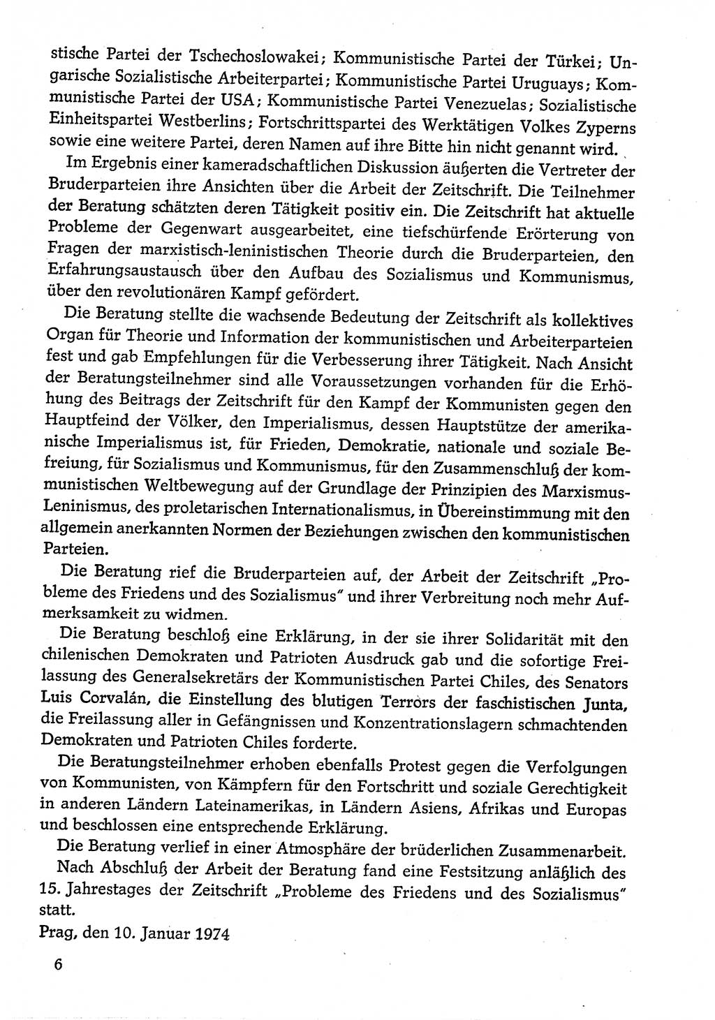 Dokumente der Sozialistischen Einheitspartei Deutschlands (SED) [Deutsche Demokratische Republik (DDR)] 1974-1975, Seite 6 (Dok. SED DDR 1978, Bd. ⅩⅤ, S. 6)