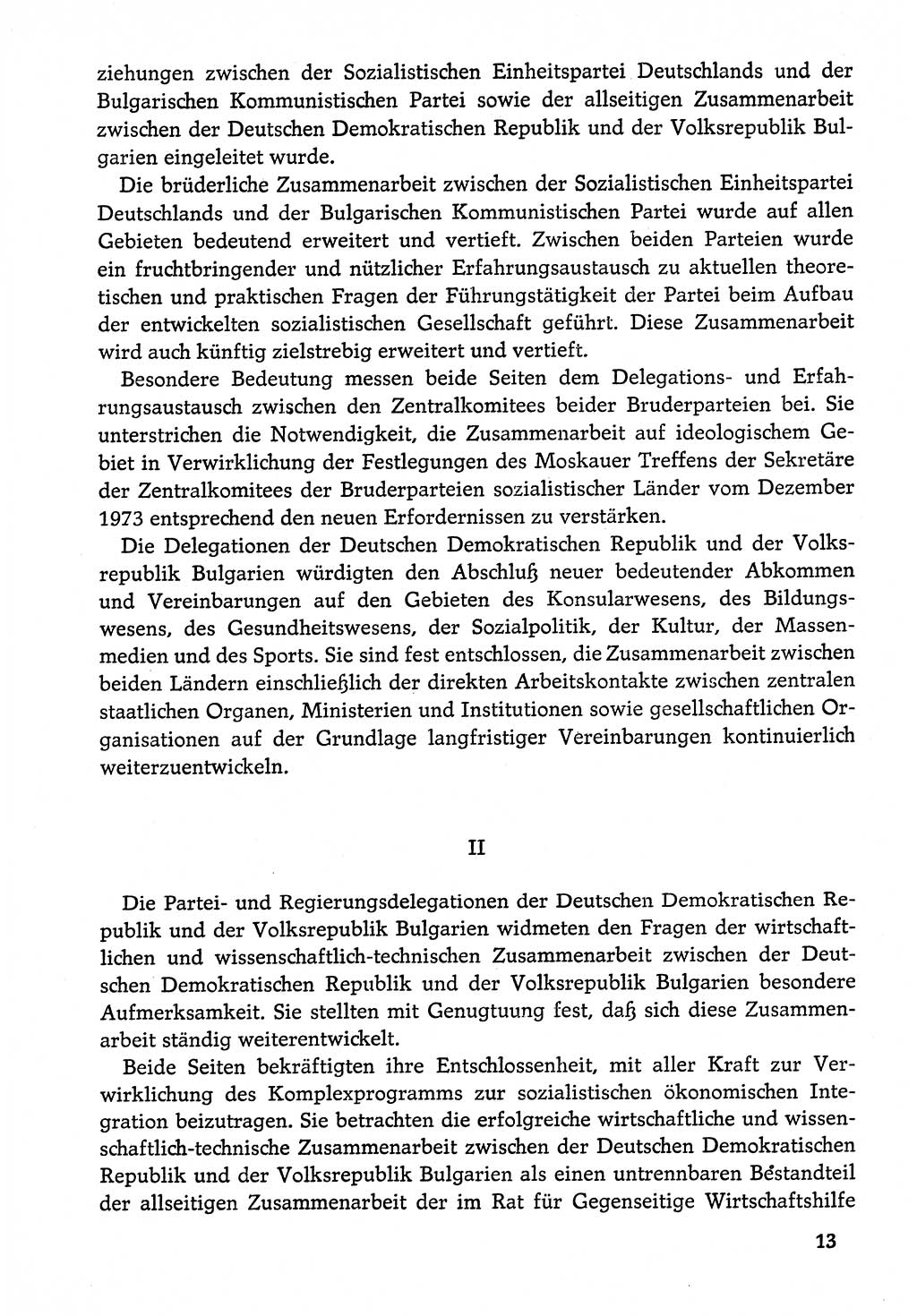 Dokumente der Sozialistischen Einheitspartei Deutschlands (SED) [Deutsche Demokratische Republik (DDR)] 1974-1975, Seite 13 (Dok. SED DDR 1978, Bd. ⅩⅤ, S. 13)