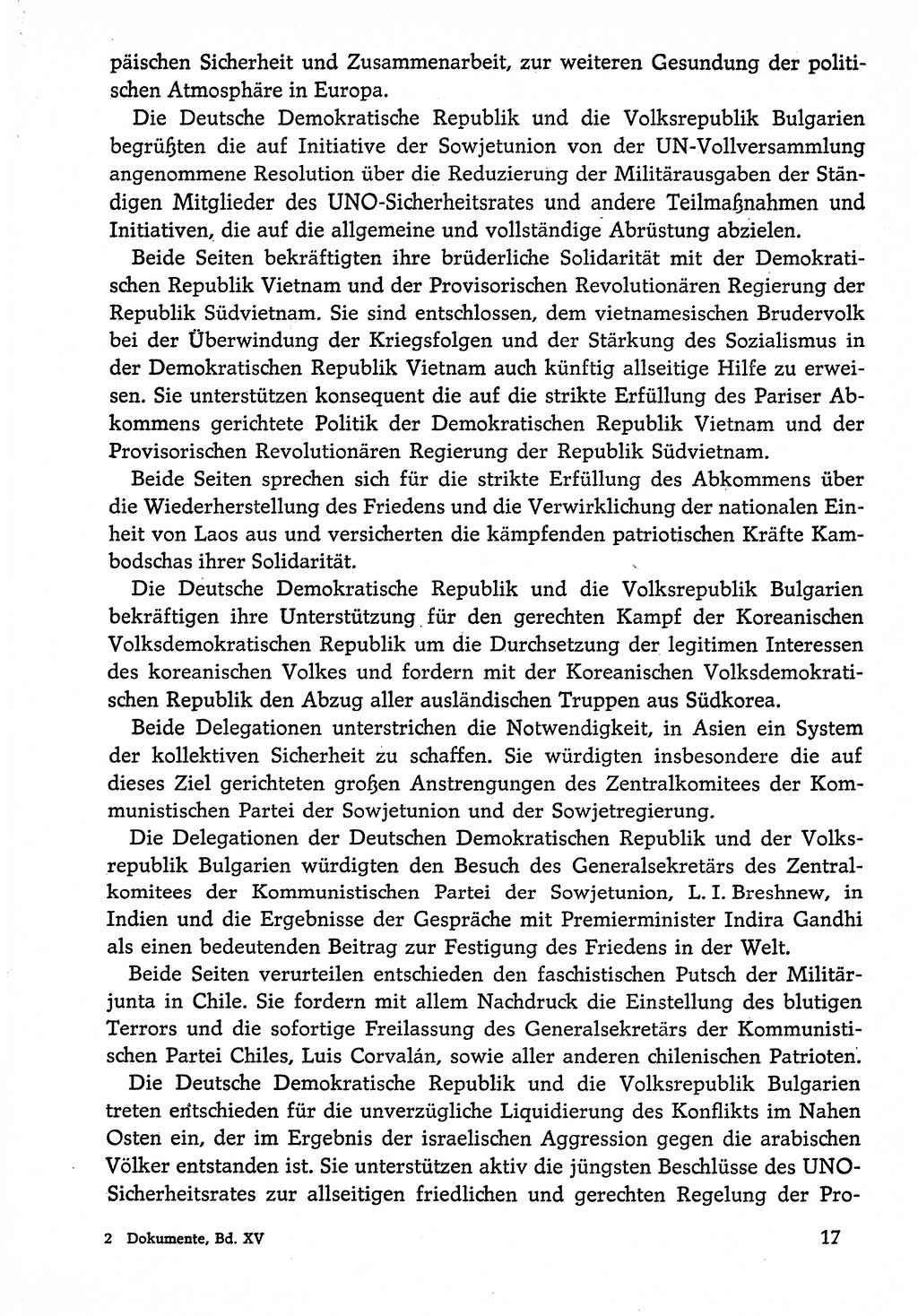 Dokumente der Sozialistischen Einheitspartei Deutschlands (SED) [Deutsche Demokratische Republik (DDR)] 1974-1975, Seite 17 (Dok. SED DDR 1978, Bd. ⅩⅤ, S. 17)