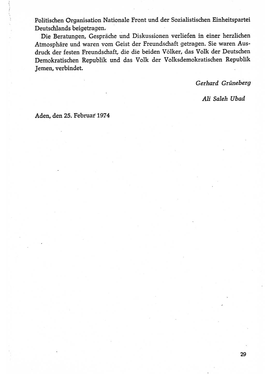 Dokumente der Sozialistischen Einheitspartei Deutschlands (SED) [Deutsche Demokratische Republik (DDR)] 1974-1975, Seite 29 (Dok. SED DDR 1978, Bd. ⅩⅤ, S. 29)