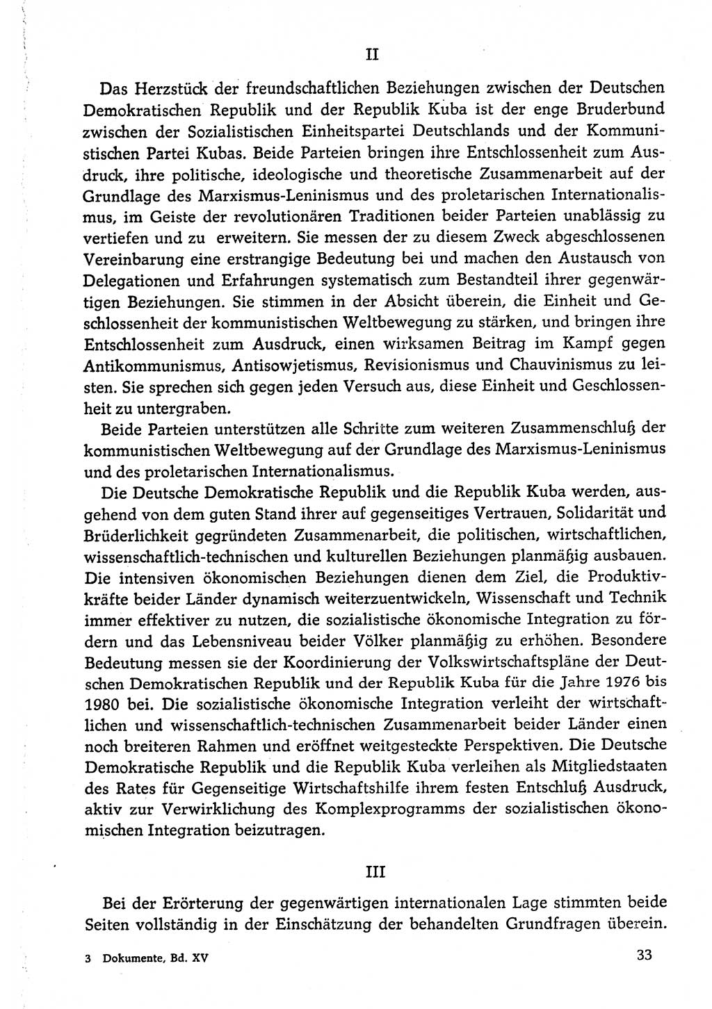 Dokumente der Sozialistischen Einheitspartei Deutschlands (SED) [Deutsche Demokratische Republik (DDR)] 1974-1975, Seite 33 (Dok. SED DDR 1978, Bd. ⅩⅤ, S. 33)