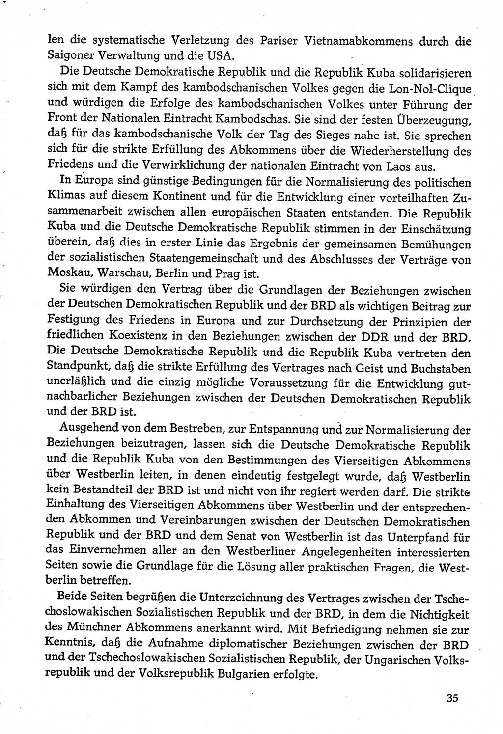 Dokumente der Sozialistischen Einheitspartei Deutschlands (SED) [Deutsche Demokratische Republik (DDR)] 1974-1975, Seite 35 (Dok. SED DDR 1978, Bd. ⅩⅤ, S. 35)