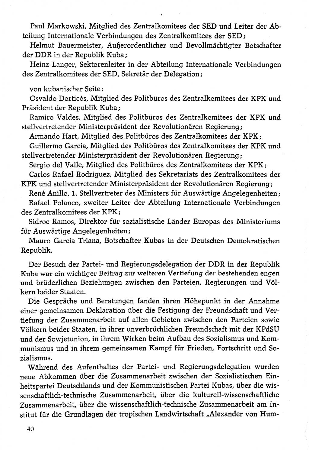 Dokumente der Sozialistischen Einheitspartei Deutschlands (SED) [Deutsche Demokratische Republik (DDR)] 1974-1975, Seite 40 (Dok. SED DDR 1978, Bd. ⅩⅤ, S. 40)