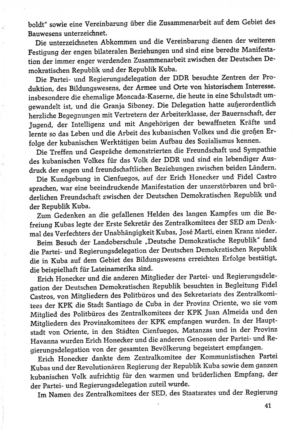 Dokumente der Sozialistischen Einheitspartei Deutschlands (SED) [Deutsche Demokratische Republik (DDR)] 1974-1975, Seite 41 (Dok. SED DDR 1978, Bd. ⅩⅤ, S. 41)