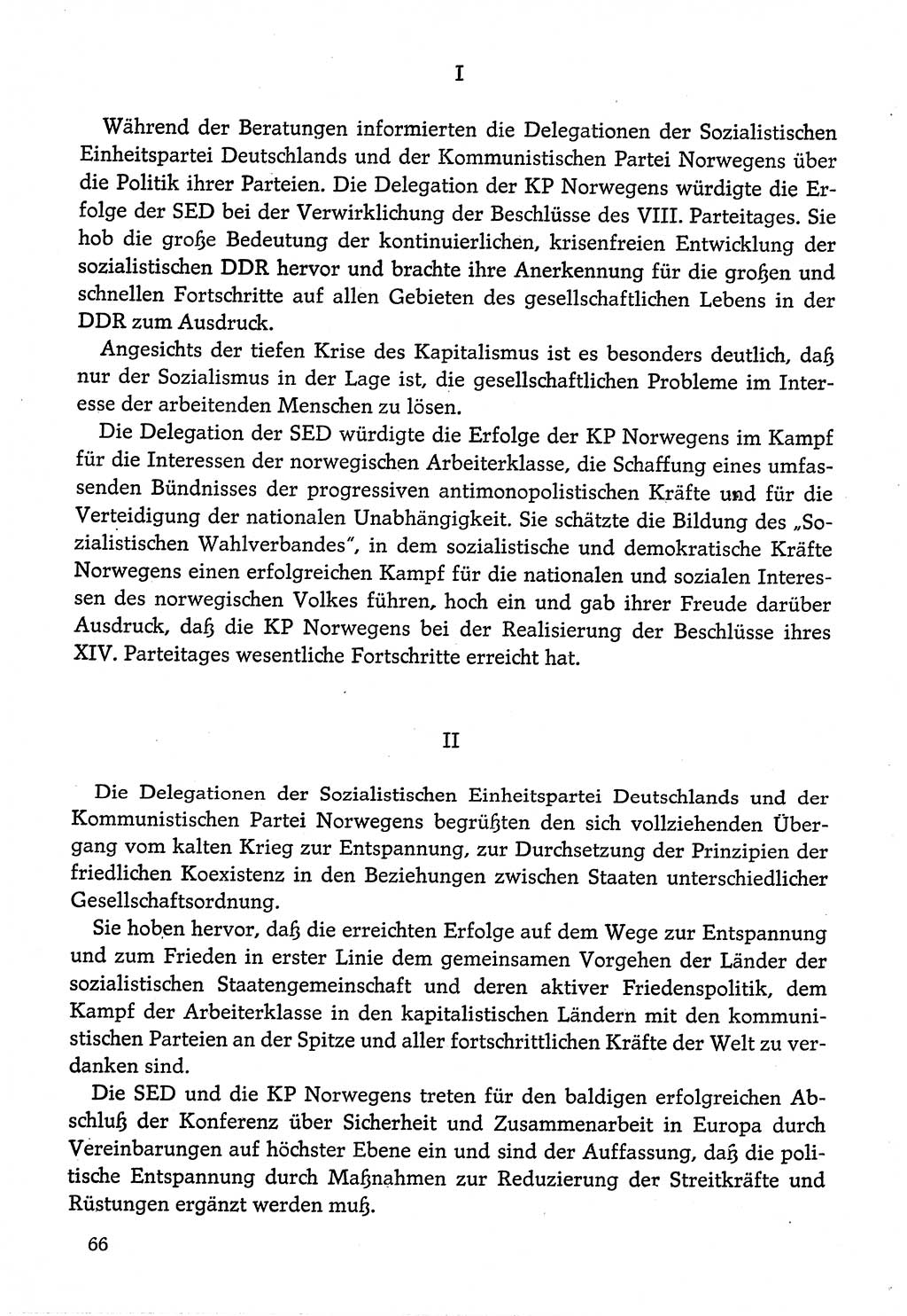 Dokumente der Sozialistischen Einheitspartei Deutschlands (SED) [Deutsche Demokratische Republik (DDR)] 1974-1975, Seite 66 (Dok. SED DDR 1978, Bd. ⅩⅤ, S. 66)