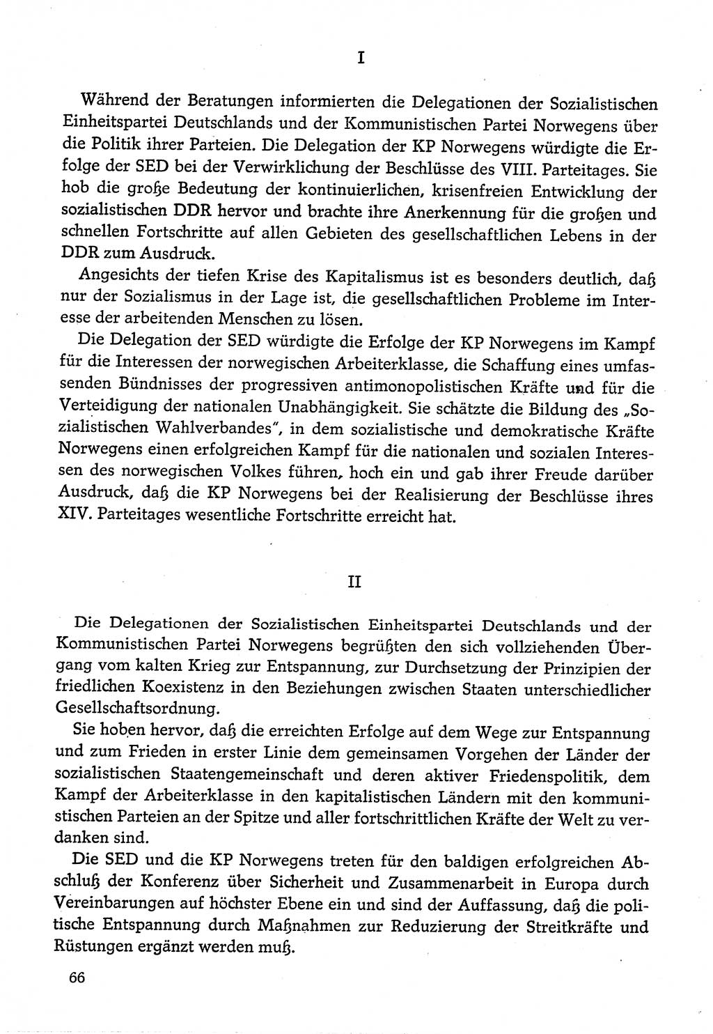 Dokumente der Sozialistischen Einheitspartei Deutschlands (SED) [Deutsche Demokratische Republik (DDR)] 1974-1975, Seite 66 (Dok. SED DDR 1978, Bd. ⅩⅤ, S. 66)