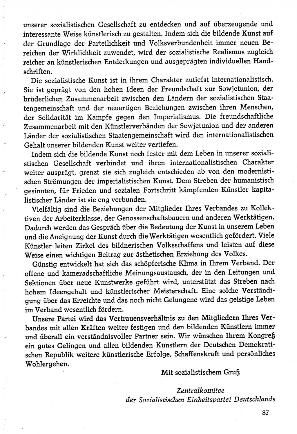 Dokumente der Sozialistischen Einheitspartei Deutschlands (SED) [Deutsche Demokratische Republik (DDR)] 1974-1975, Seite 87 (Dok. SED DDR 1978, Bd. ⅩⅤ, S. 87)