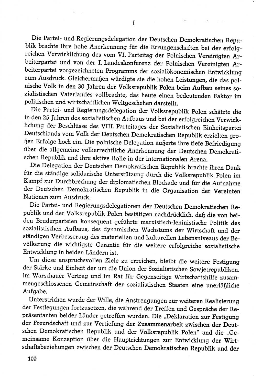 Dokumente der Sozialistischen Einheitspartei Deutschlands (SED) [Deutsche Demokratische Republik (DDR)] 1974-1975, Seite 100 (Dok. SED DDR 1978, Bd. ⅩⅤ, S. 100)