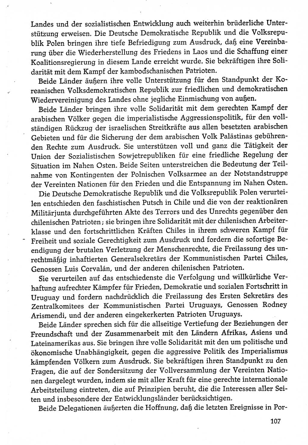 Dokumente der Sozialistischen Einheitspartei Deutschlands (SED) [Deutsche Demokratische Republik (DDR)] 1974-1975, Seite 107 (Dok. SED DDR 1978, Bd. ⅩⅤ, S. 107)