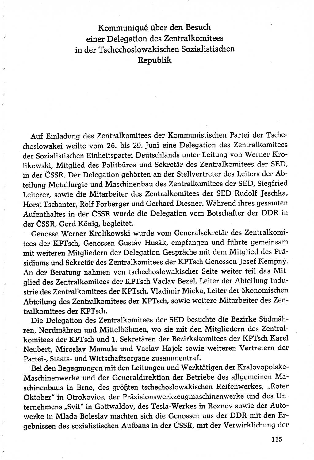 Dokumente der Sozialistischen Einheitspartei Deutschlands (SED) [Deutsche Demokratische Republik (DDR)] 1974-1975, Seite 115 (Dok. SED DDR 1978, Bd. â…©â…¤, S. 115)
