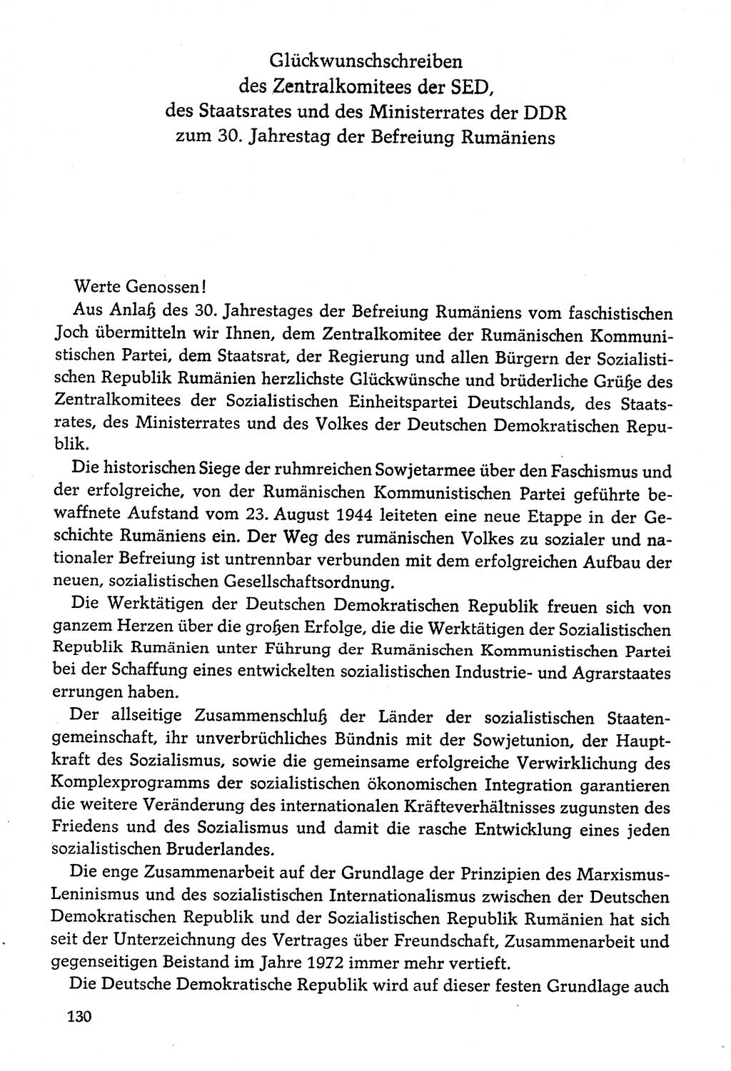 Dokumente der Sozialistischen Einheitspartei Deutschlands (SED) [Deutsche Demokratische Republik (DDR)] 1974-1975, Seite 130 (Dok. SED DDR 1978, Bd. ⅩⅤ, S. 130)