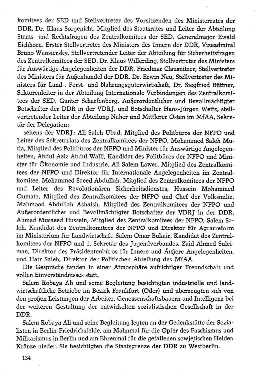 Dokumente der Sozialistischen Einheitspartei Deutschlands (SED) [Deutsche Demokratische Republik (DDR)] 1974-1975, Seite 134 (Dok. SED DDR 1978, Bd. ⅩⅤ, S. 134)