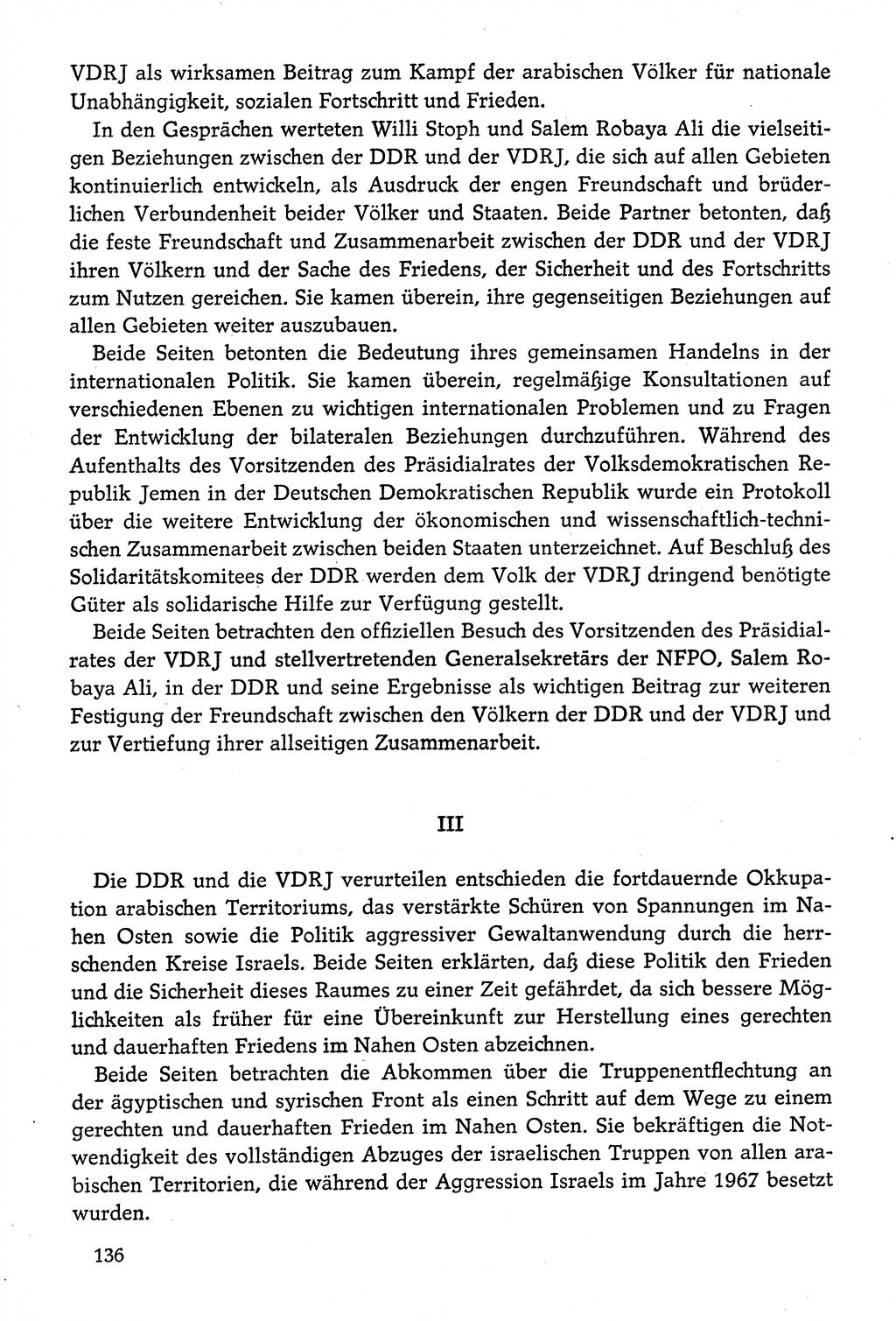 Dokumente der Sozialistischen Einheitspartei Deutschlands (SED) [Deutsche Demokratische Republik (DDR)] 1974-1975, Seite 136 (Dok. SED DDR 1978, Bd. ⅩⅤ, S. 136)