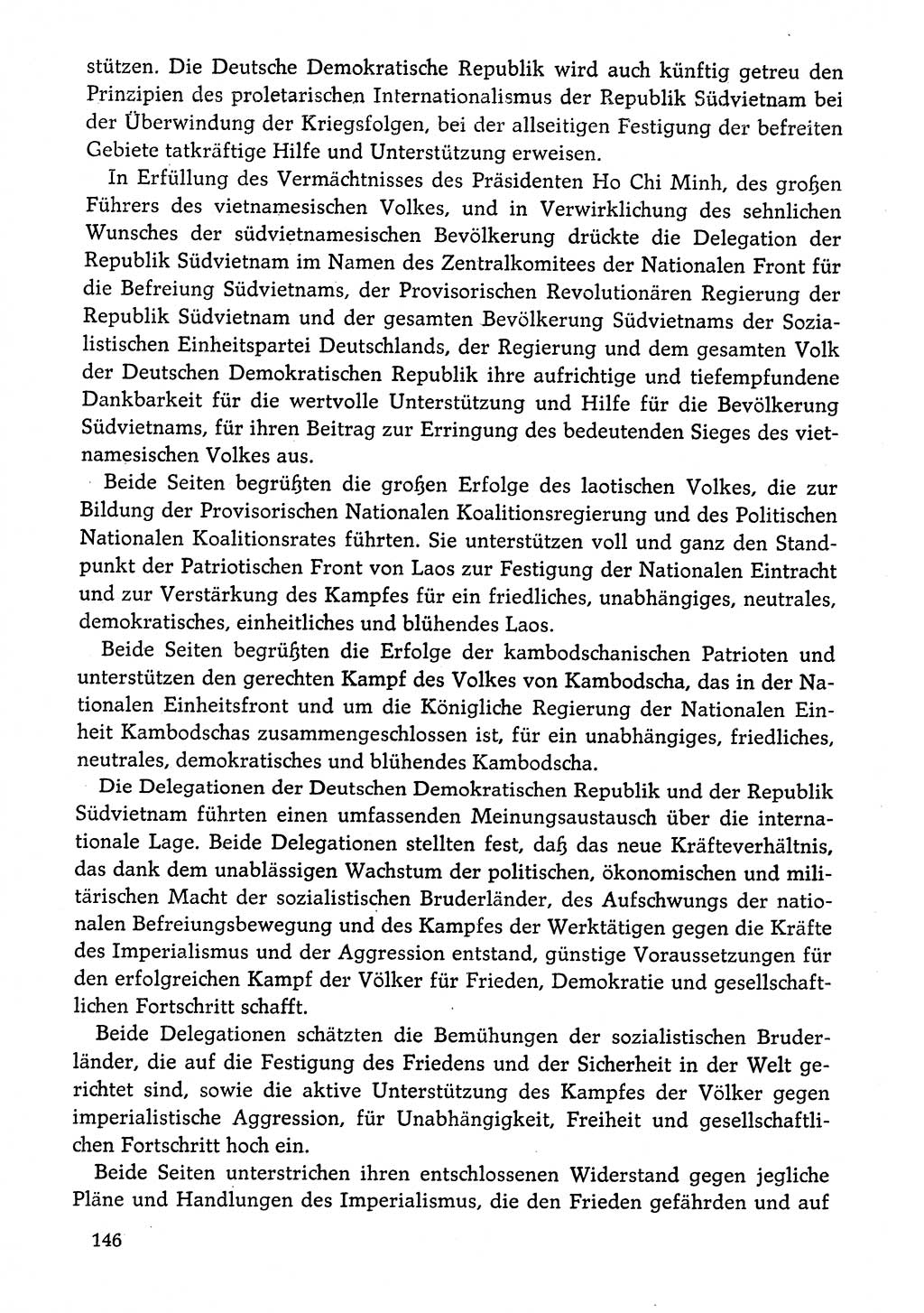 Dokumente der Sozialistischen Einheitspartei Deutschlands (SED) [Deutsche Demokratische Republik (DDR)] 1974-1975, Seite 146 (Dok. SED DDR 1978, Bd. ⅩⅤ, S. 146)