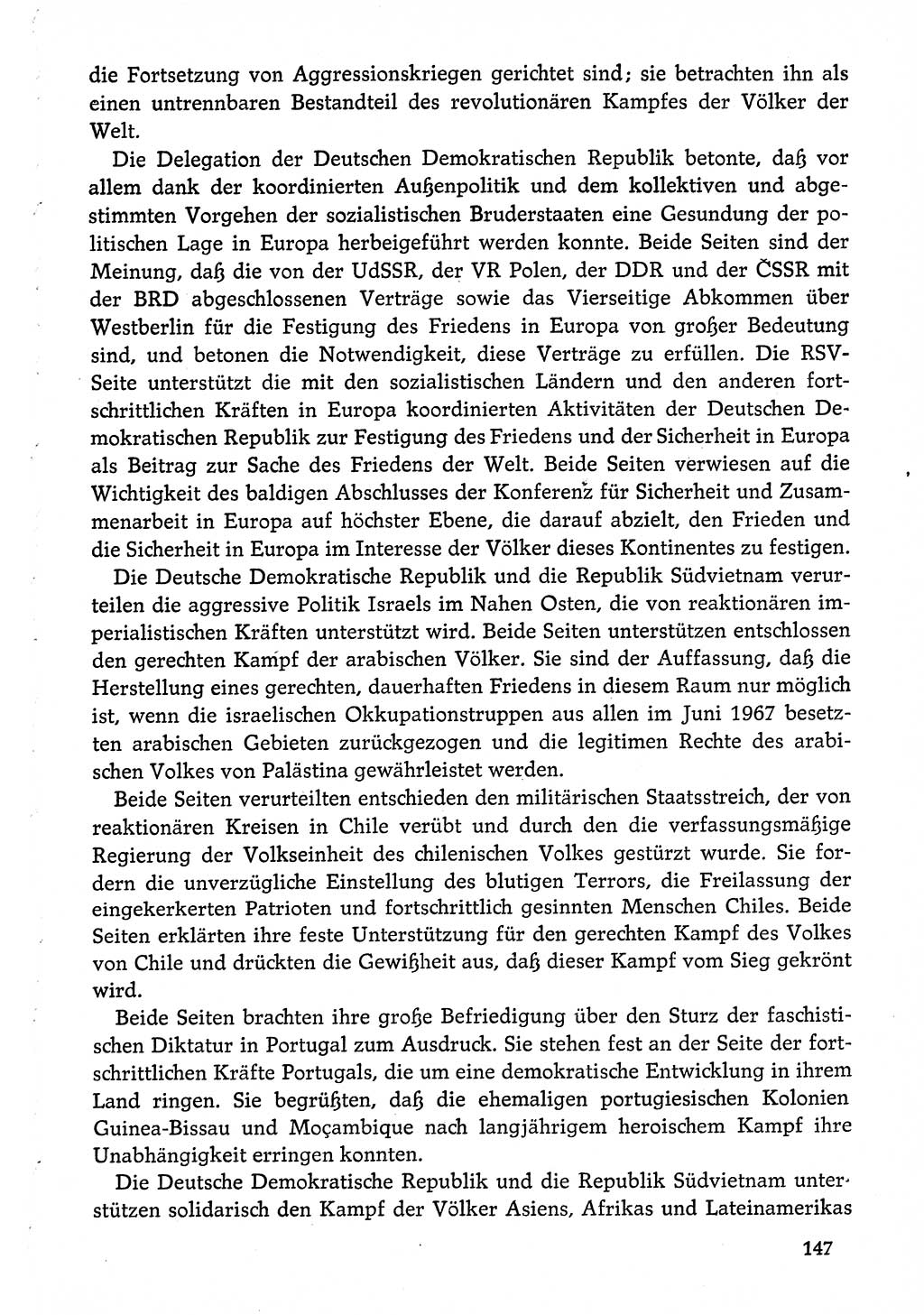 Dokumente der Sozialistischen Einheitspartei Deutschlands (SED) [Deutsche Demokratische Republik (DDR)] 1974-1975, Seite 147 (Dok. SED DDR 1978, Bd. ⅩⅤ, S. 147)