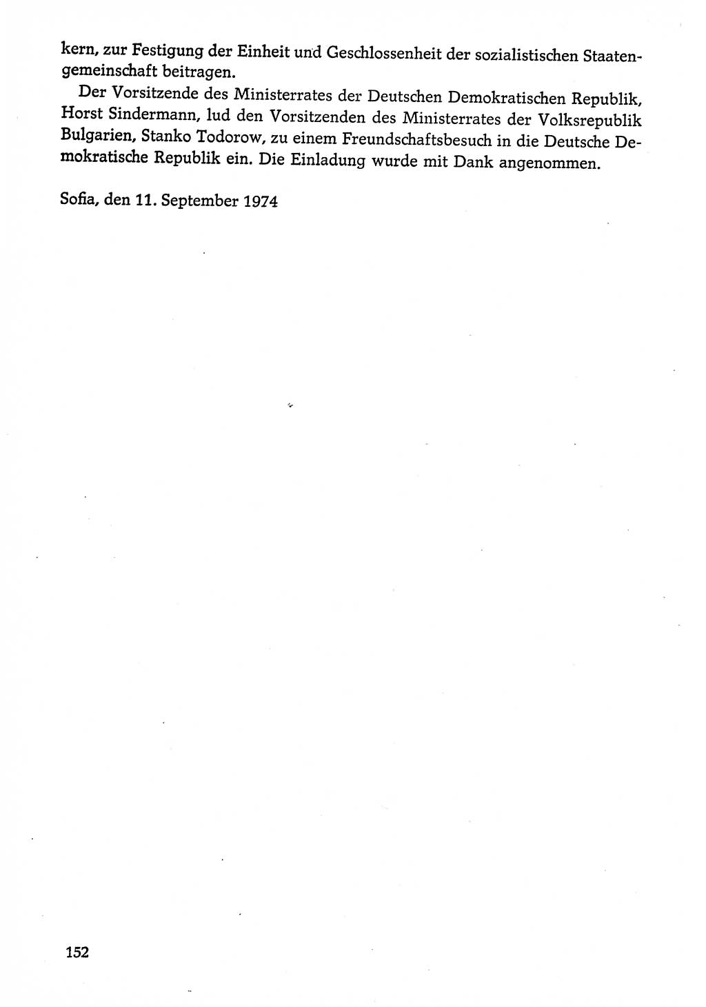 Dokumente der Sozialistischen Einheitspartei Deutschlands (SED) [Deutsche Demokratische Republik (DDR)] 1974-1975, Seite 152 (Dok. SED DDR 1978, Bd. ⅩⅤ, S. 152)