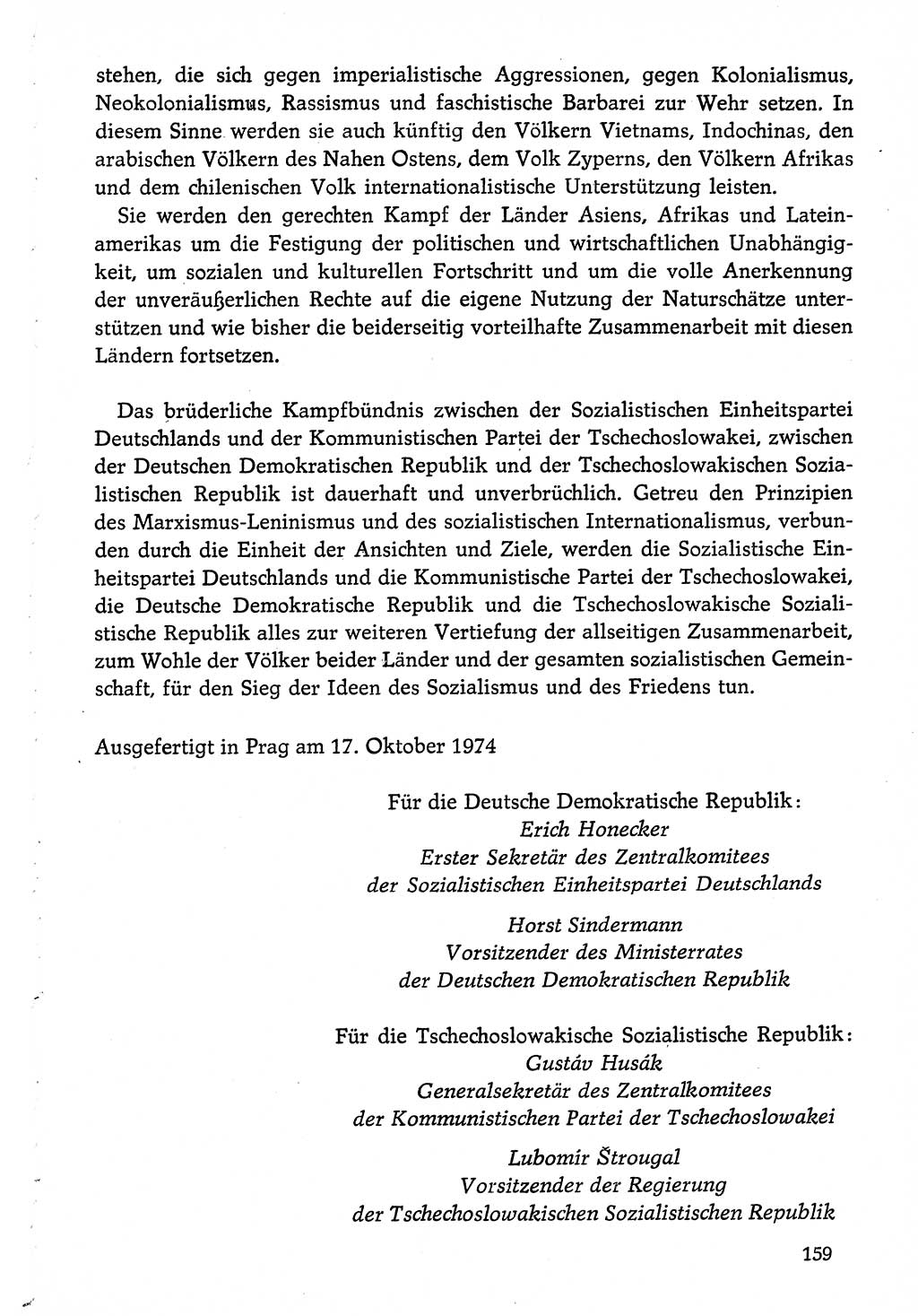 Dokumente der Sozialistischen Einheitspartei Deutschlands (SED) [Deutsche Demokratische Republik (DDR)] 1974-1975, Seite 159 (Dok. SED DDR 1978, Bd. ⅩⅤ, S. 159)