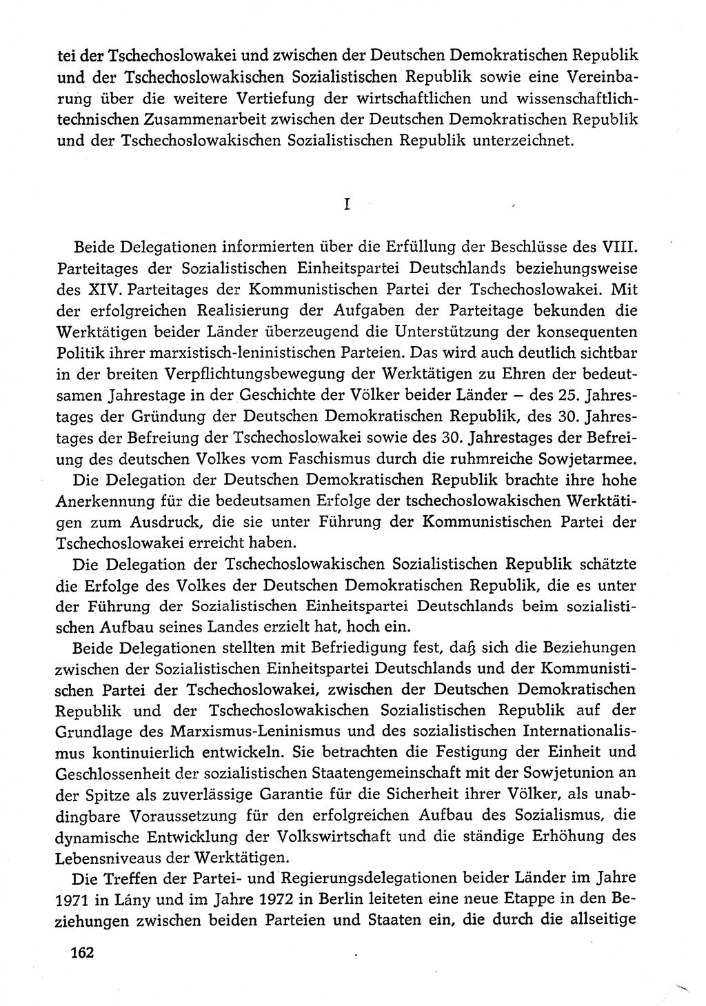 Dokumente der Sozialistischen Einheitspartei Deutschlands (SED) [Deutsche Demokratische Republik (DDR)] 1974-1975, Seite 162 (Dok. SED DDR 1978, Bd. ⅩⅤ, S. 162)