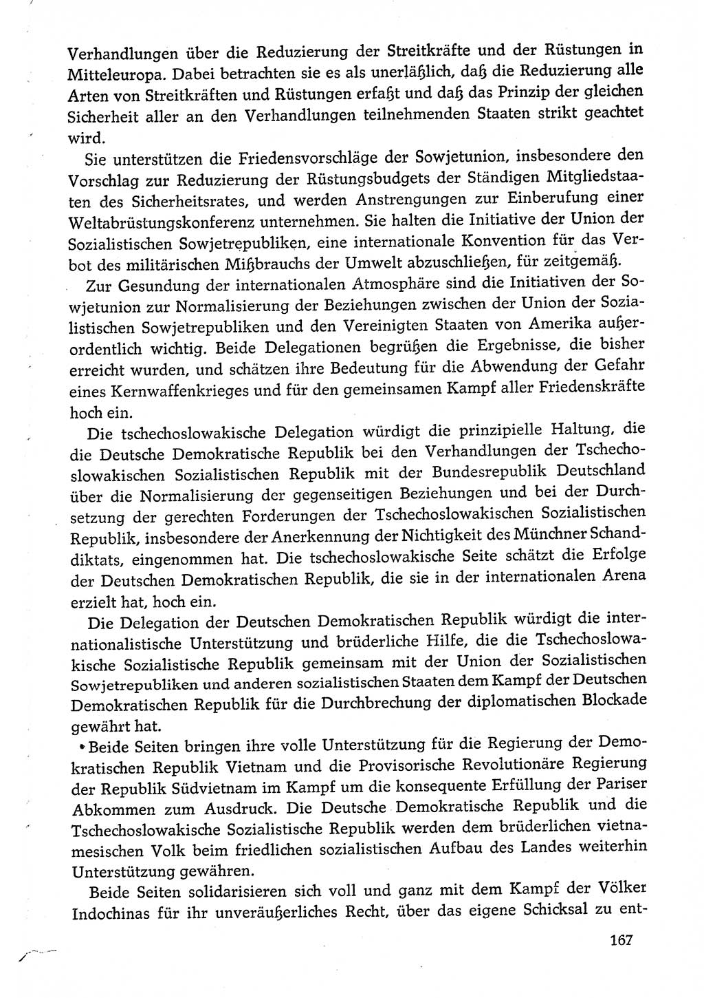 Dokumente der Sozialistischen Einheitspartei Deutschlands (SED) [Deutsche Demokratische Republik (DDR)] 1974-1975, Seite 167 (Dok. SED DDR 1978, Bd. ⅩⅤ, S. 167)