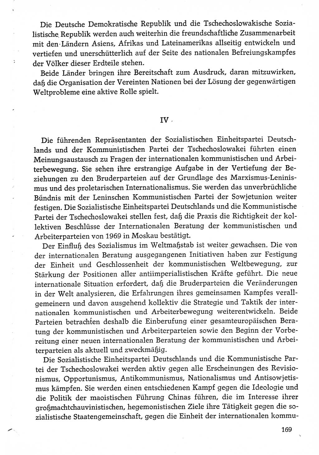 Dokumente der Sozialistischen Einheitspartei Deutschlands (SED) [Deutsche Demokratische Republik (DDR)] 1974-1975, Seite 169 (Dok. SED DDR 1978, Bd. ⅩⅤ, S. 169)