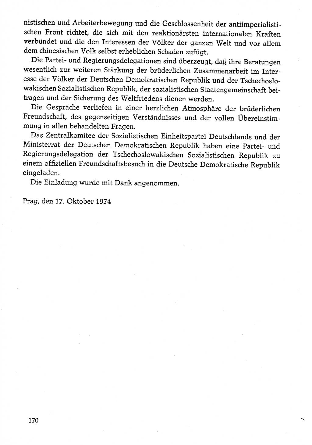 Dokumente der Sozialistischen Einheitspartei Deutschlands (SED) [Deutsche Demokratische Republik (DDR)] 1974-1975, Seite 170 (Dok. SED DDR 1978, Bd. ⅩⅤ, S. 170)