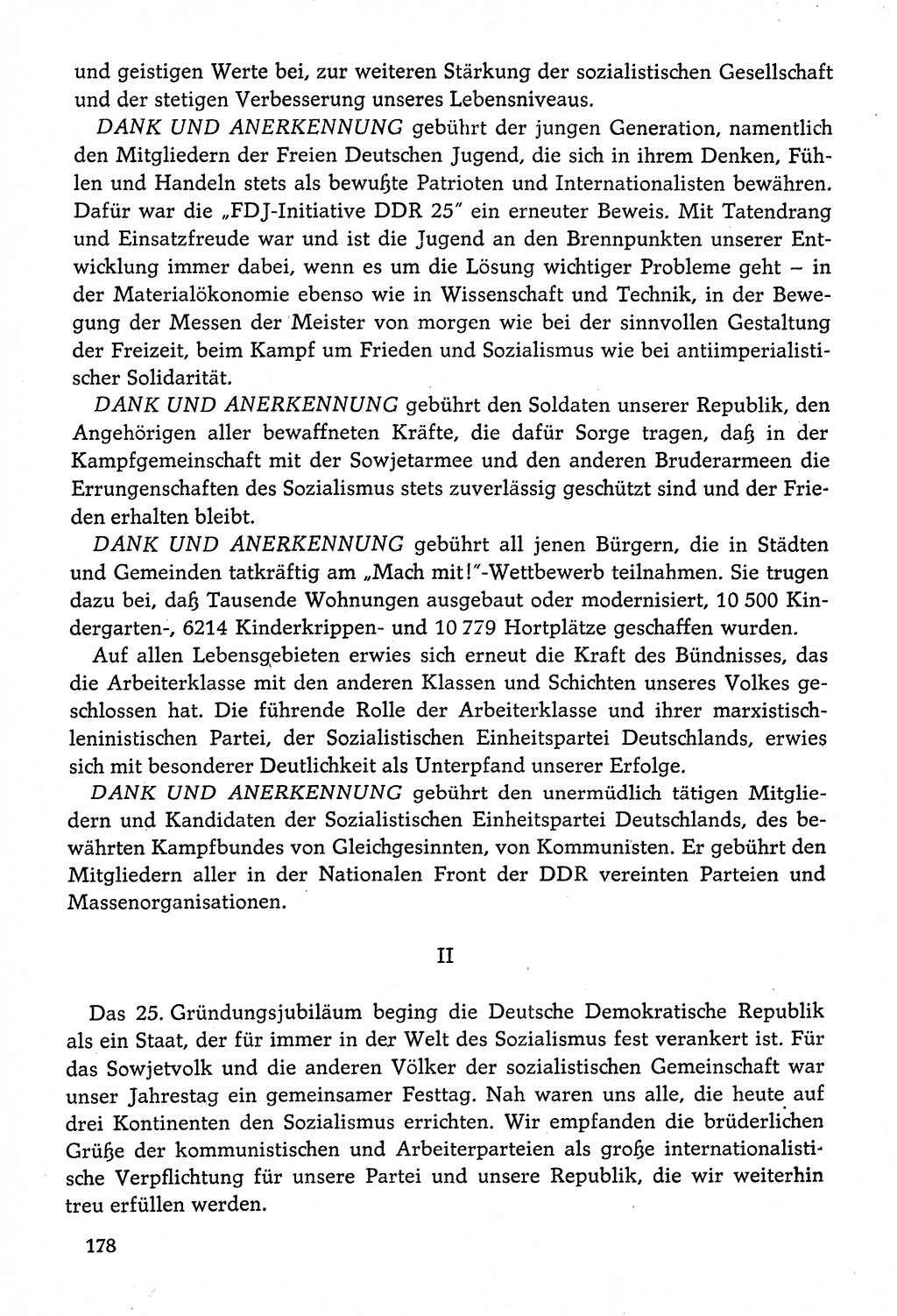 Dokumente der Sozialistischen Einheitspartei Deutschlands (SED) [Deutsche Demokratische Republik (DDR)] 1974-1975, Seite 178 (Dok. SED DDR 1978, Bd. ⅩⅤ, S. 178)