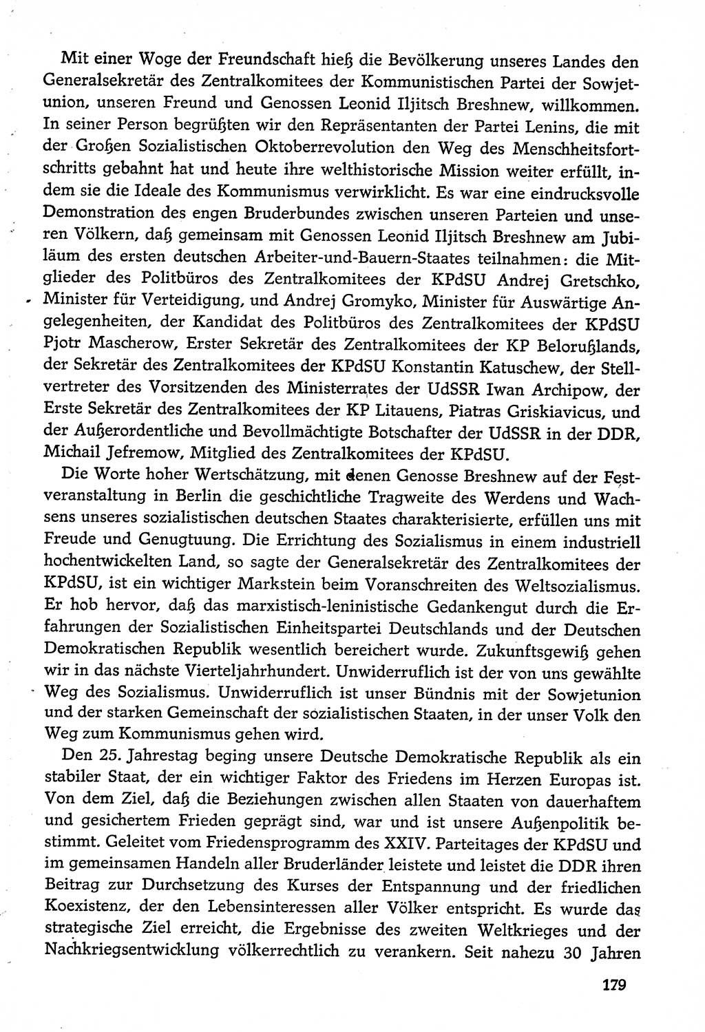 Dokumente der Sozialistischen Einheitspartei Deutschlands (SED) [Deutsche Demokratische Republik (DDR)] 1974-1975, Seite 179 (Dok. SED DDR 1978, Bd. ⅩⅤ, S. 179)
