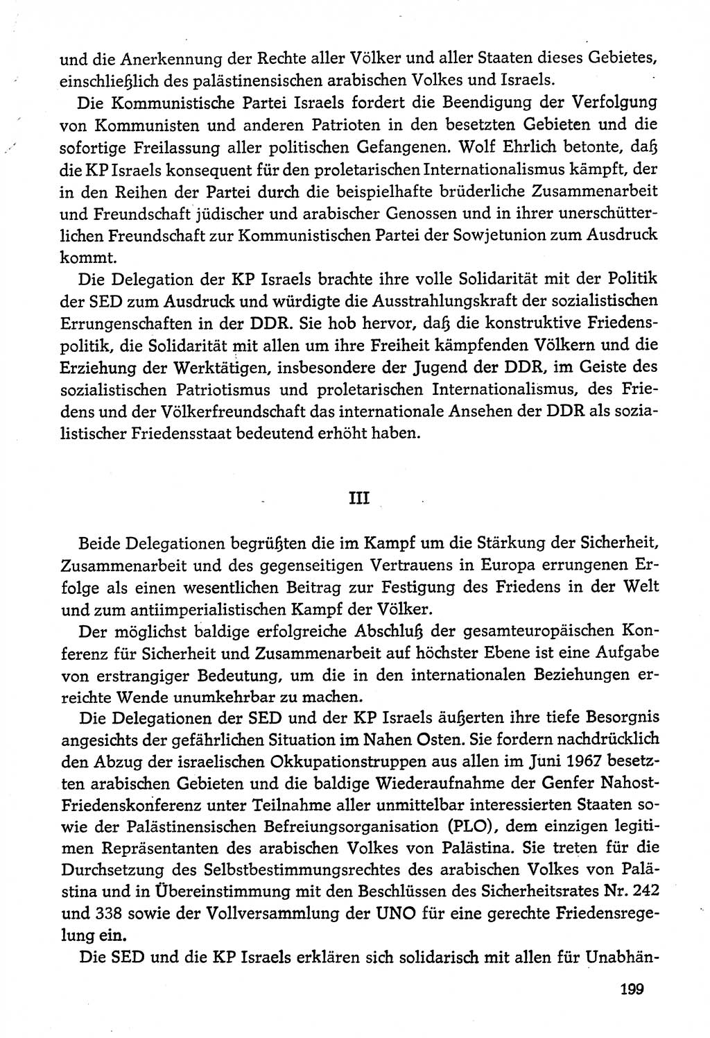 Dokumente der Sozialistischen Einheitspartei Deutschlands (SED) [Deutsche Demokratische Republik (DDR)] 1974-1975, Seite 199 (Dok. SED DDR 1978, Bd. ⅩⅤ, S. 199)